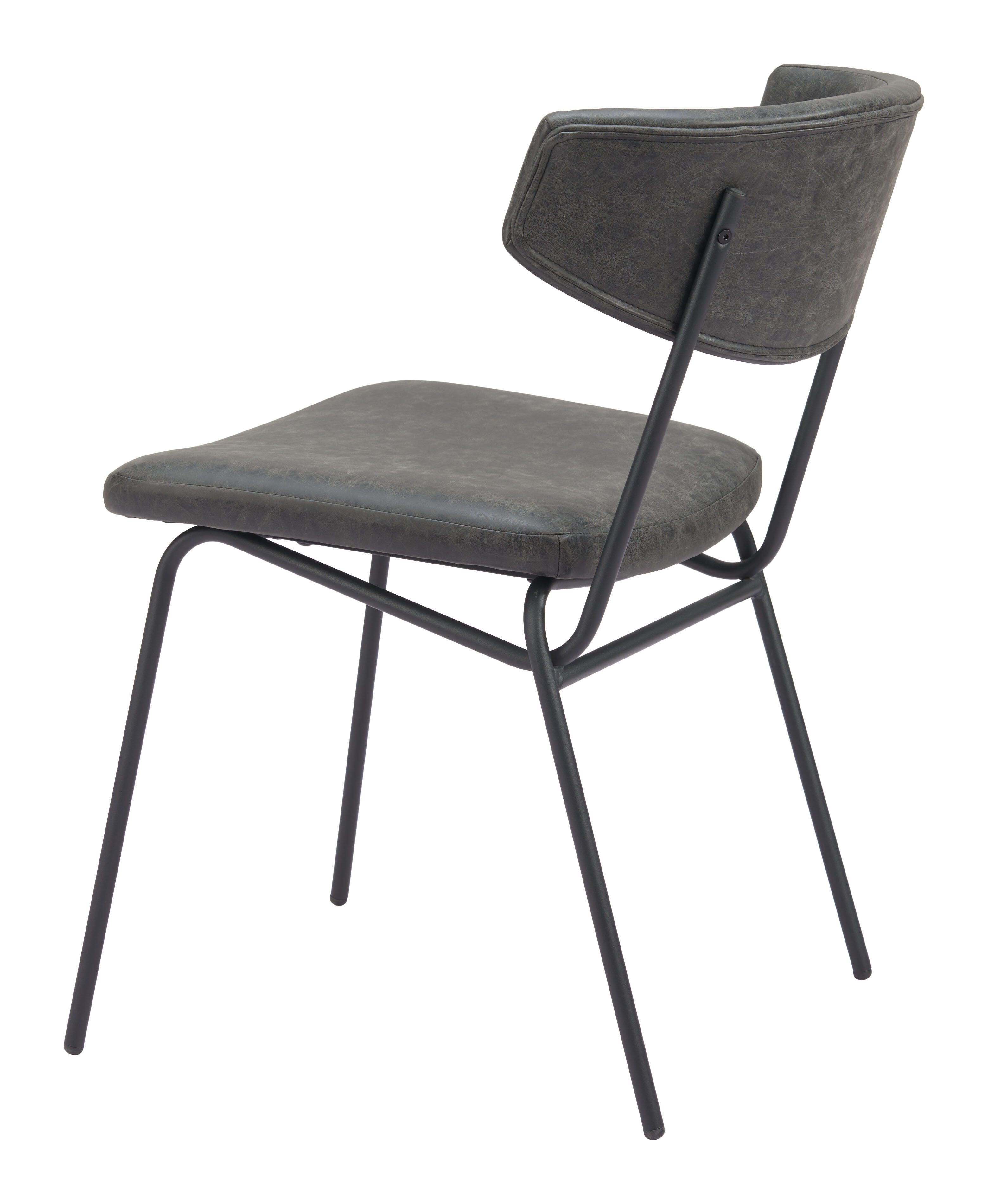 Erika Home Charon Dining Chair, Vintage Black, large