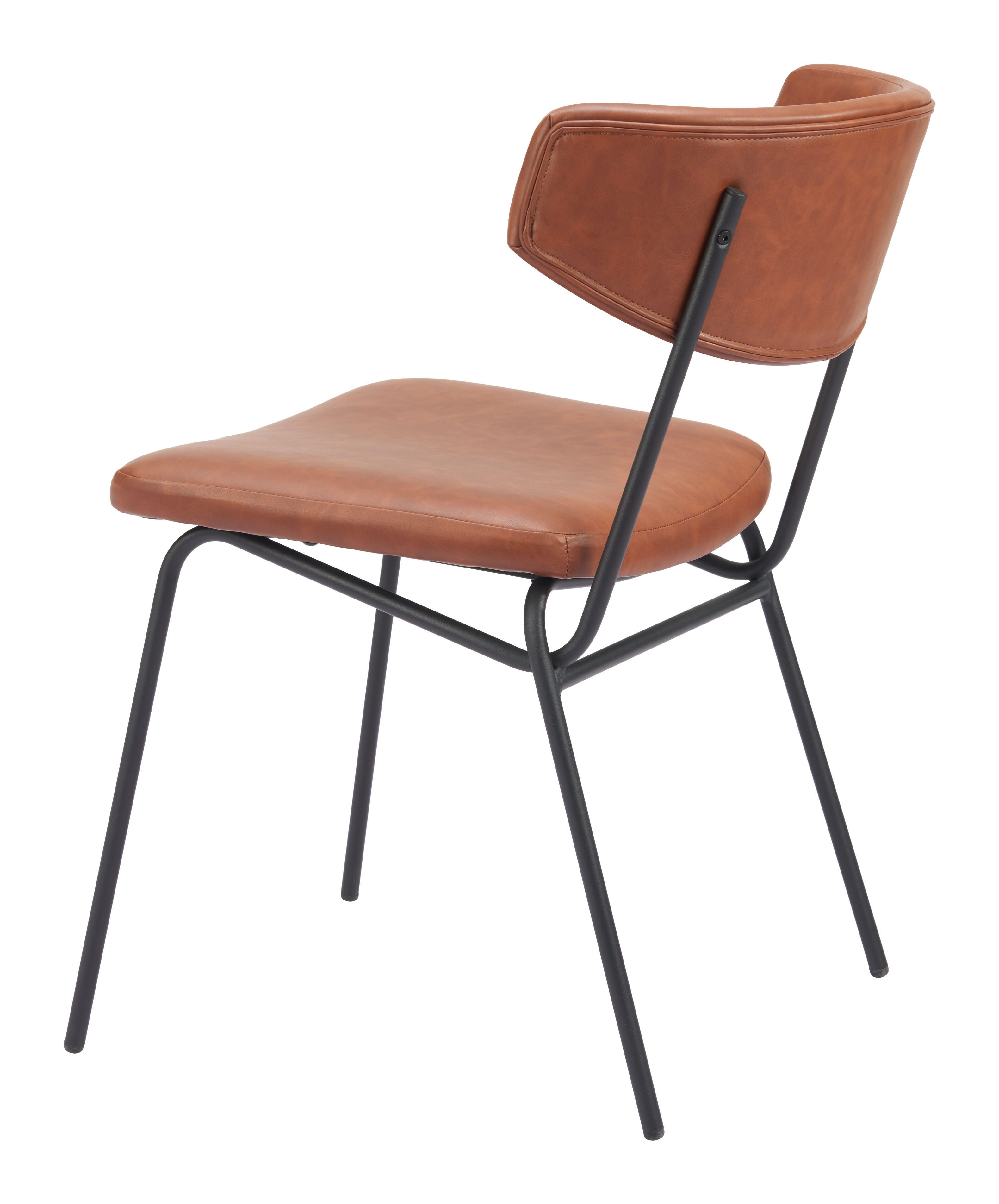 Erika Home Charon Dining Chair, Vintage Brown, large