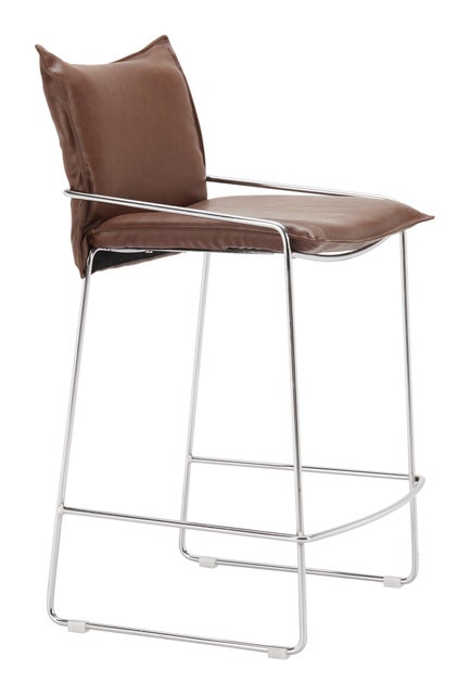 Erika Home Pola Solid Counter Height Bar Stool