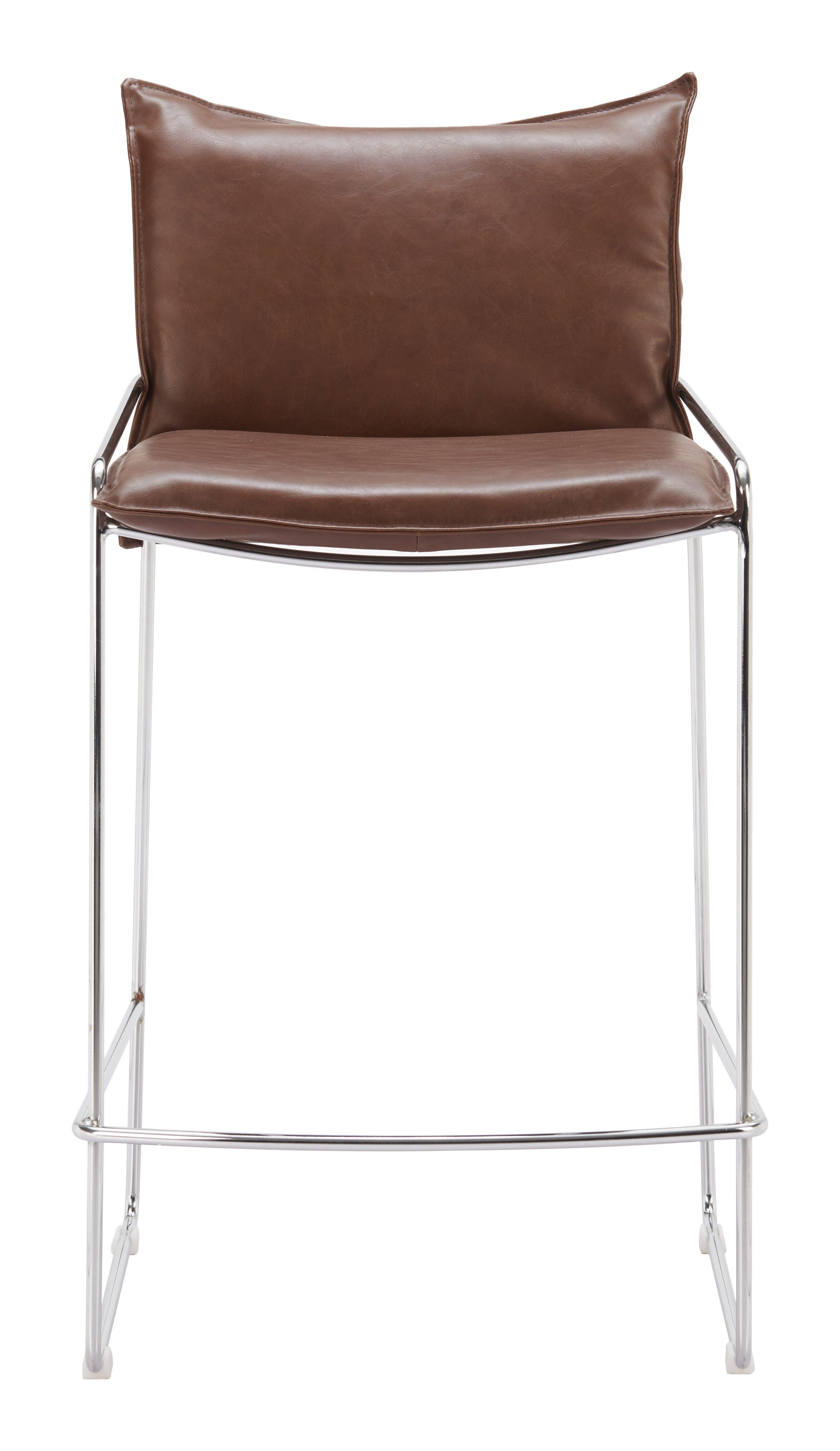 Erika Home Pola Solid Counter Height Bar Stool, , large