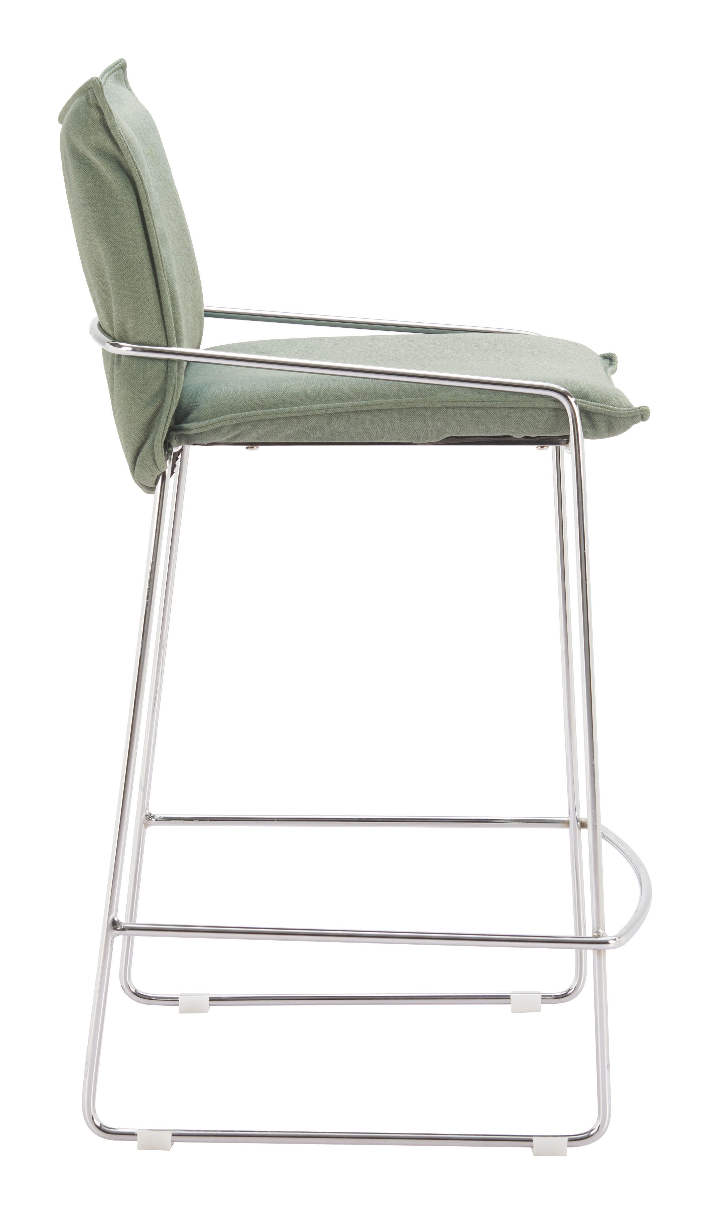 Erika Home Pola Counter Height Bar Stool, Green, large