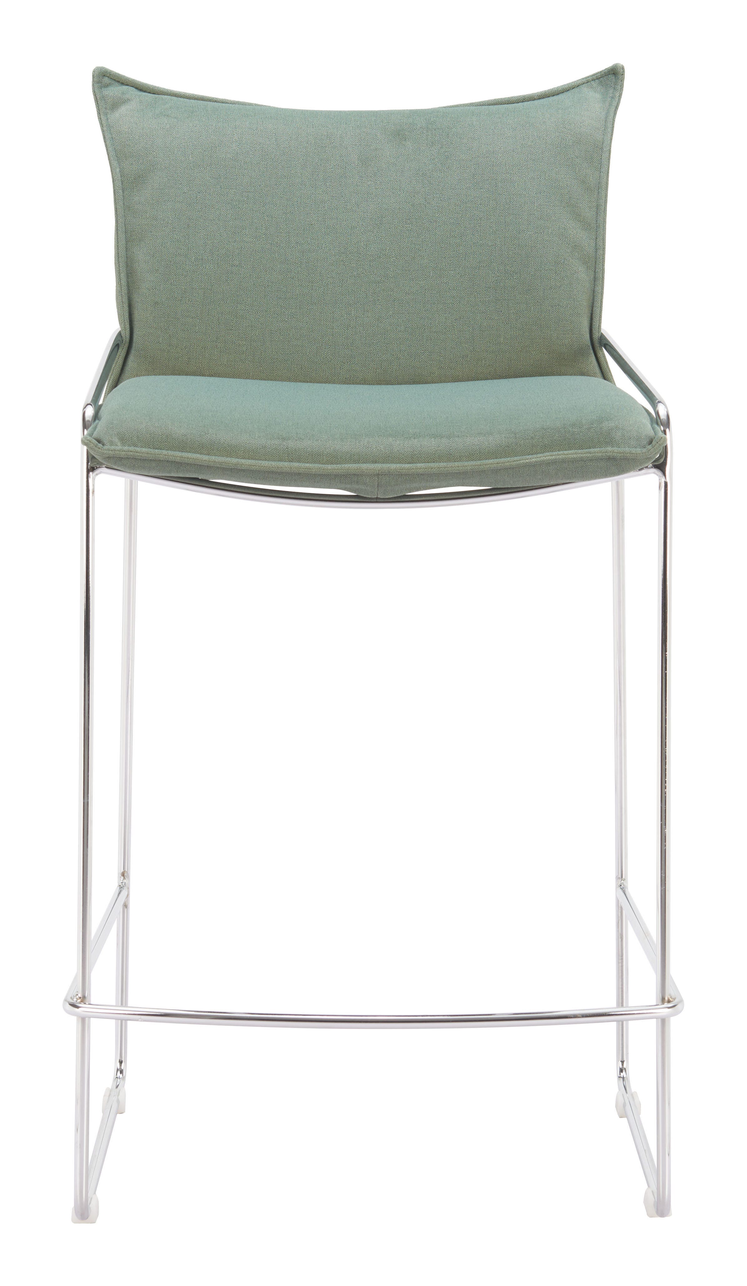 Erika Home Pola Counter Height Bar Stool, Green, large