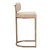 Erika Home Velar Bar Height Bar Stool (Set of 2), Beige, large