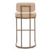 Erika Home Velar Bar Height Bar Stool (Set of 2), Beige, large