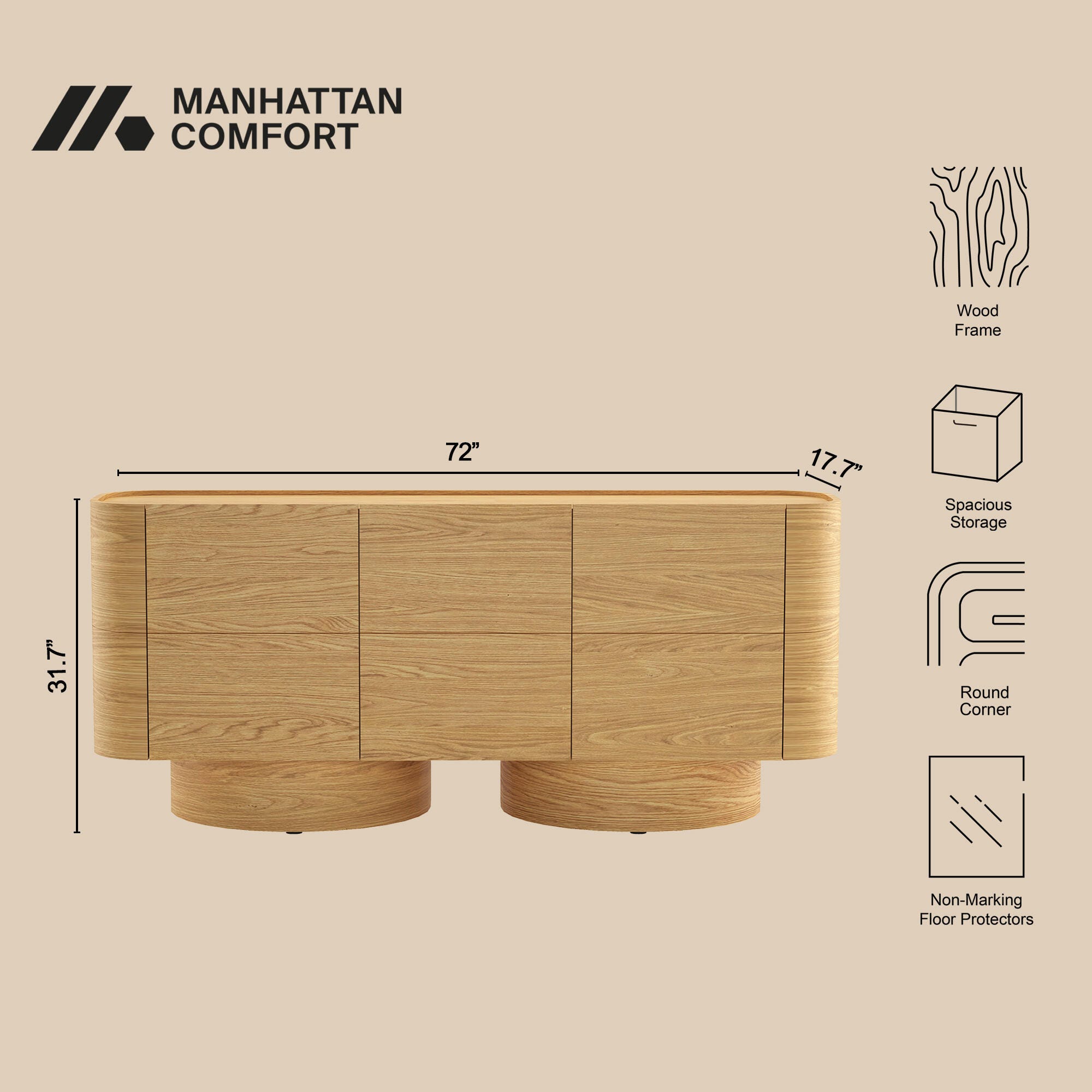 Manhattan Comfort Solis Sideboard, , large