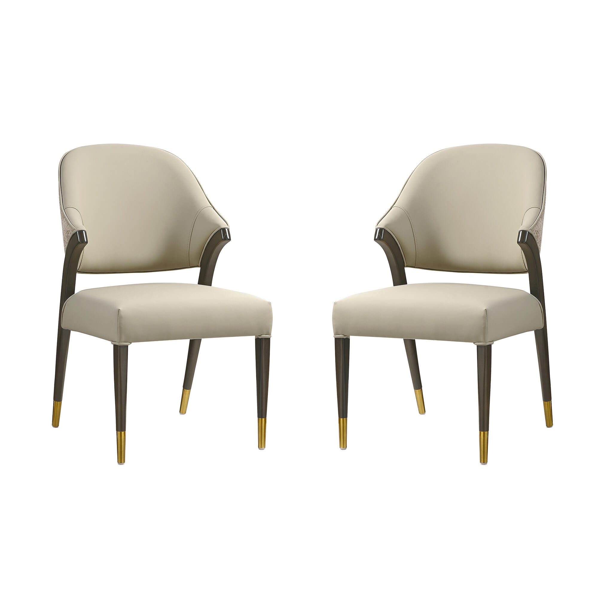 Manhattan Comfort Collette Dining Chair, Stone Gray, large
