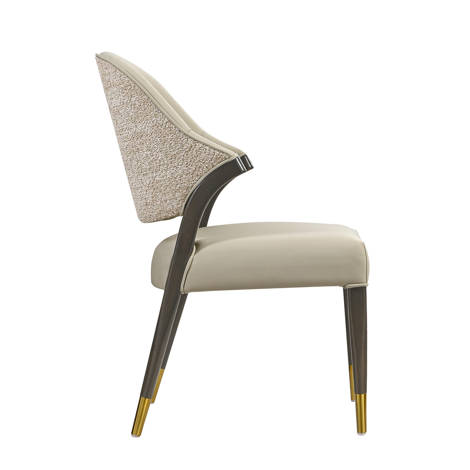 Manhattan Comfort Collette Dining Chair, Stone Gray, large