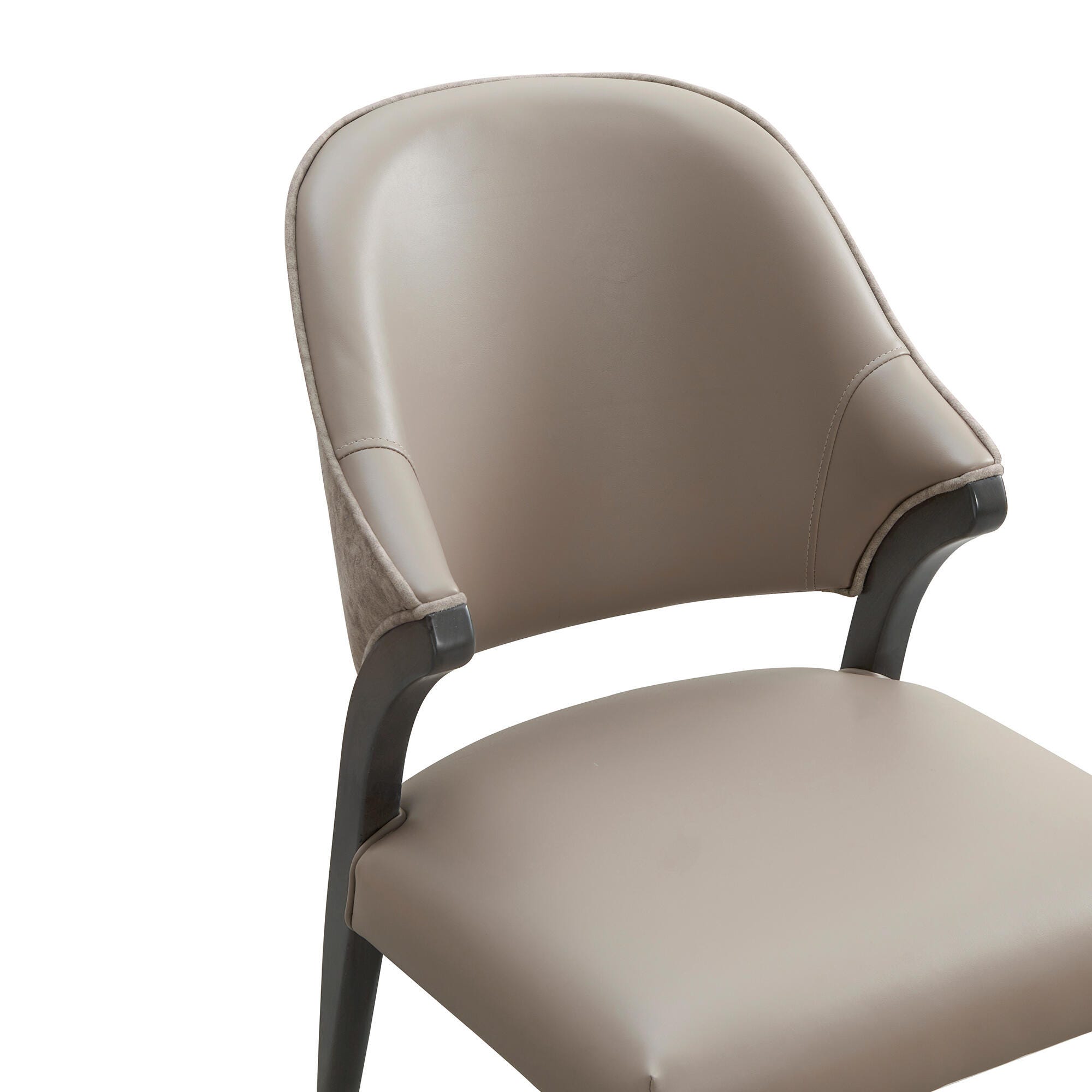 Manhattan Comfort Collette Dining Chair, Taupe, large