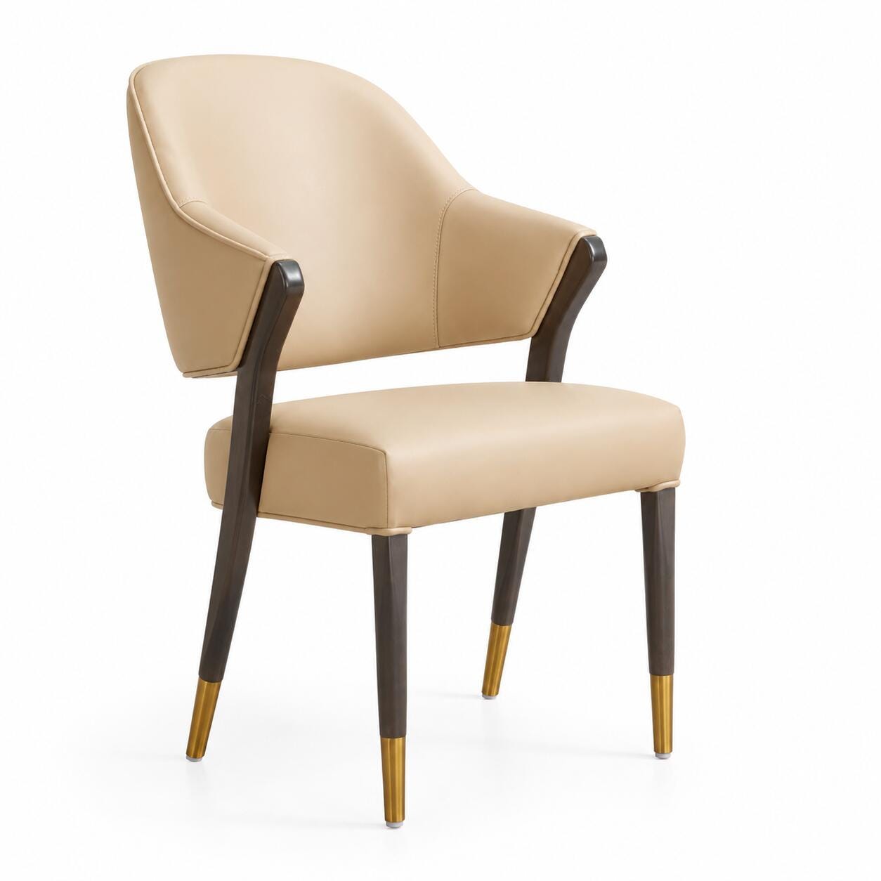 Manhattan Comfort Collette Dining Chair, Tan, large