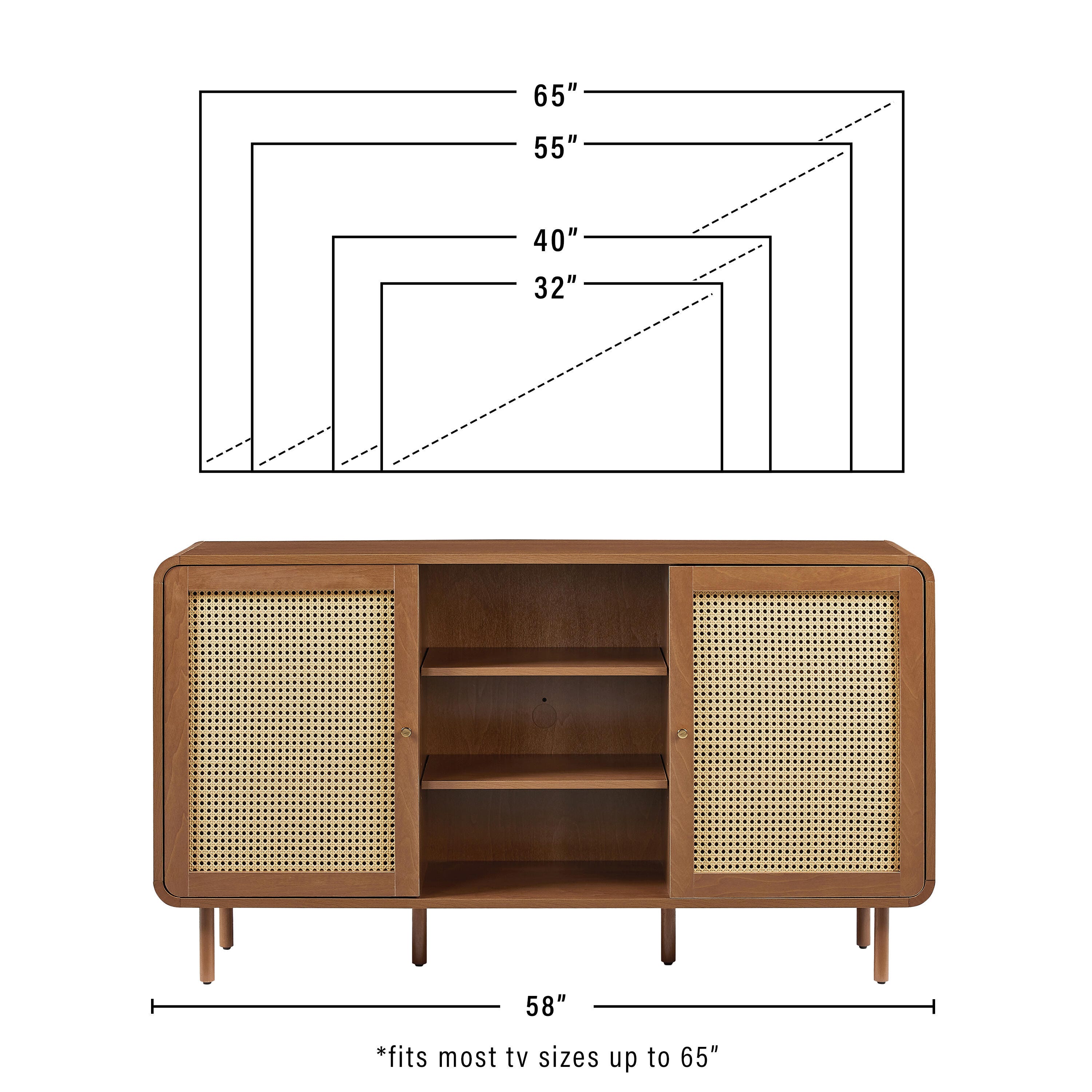 Crosley Furniture Nora Sideboard, , large