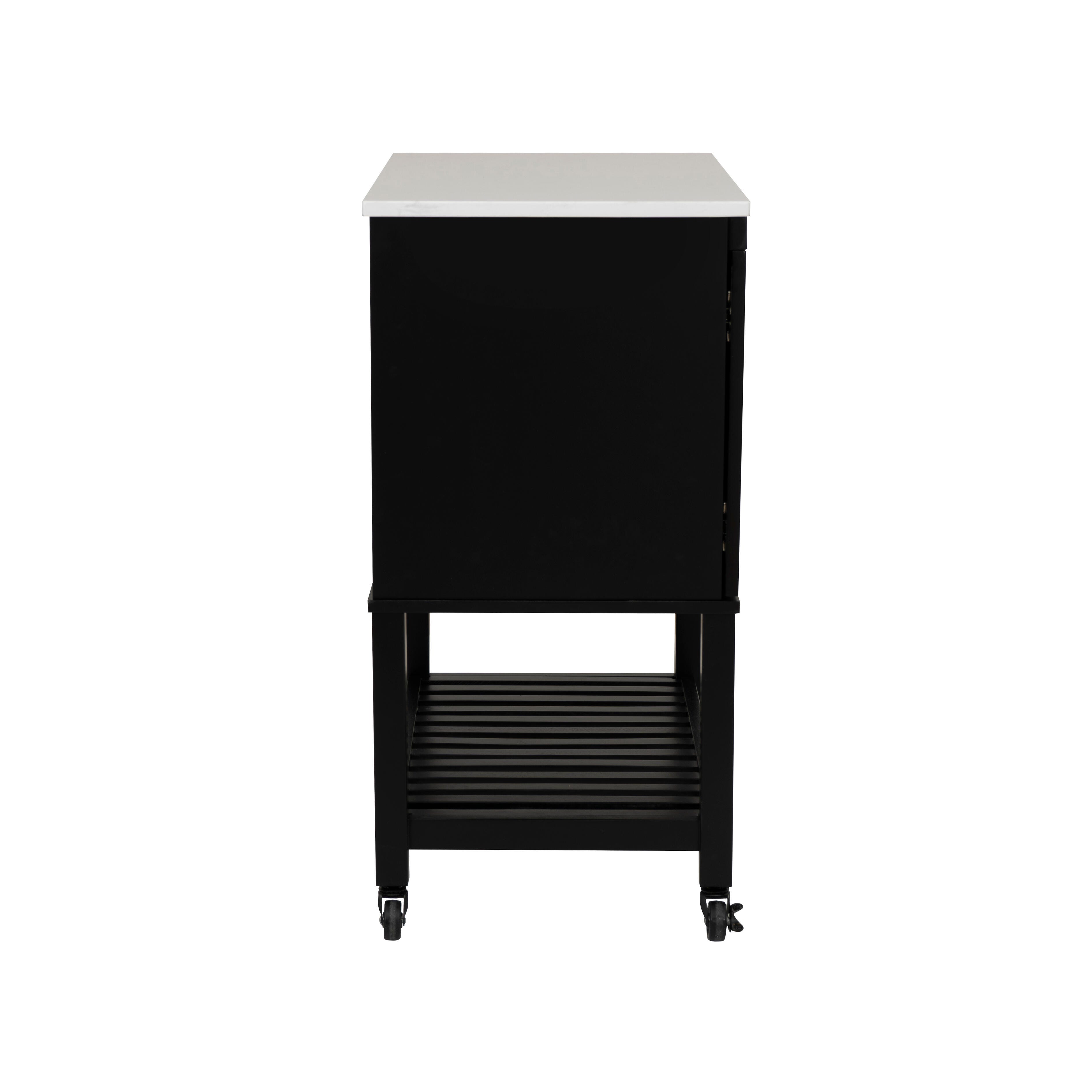 Linon Kip Solid Kitchen Cart, , large