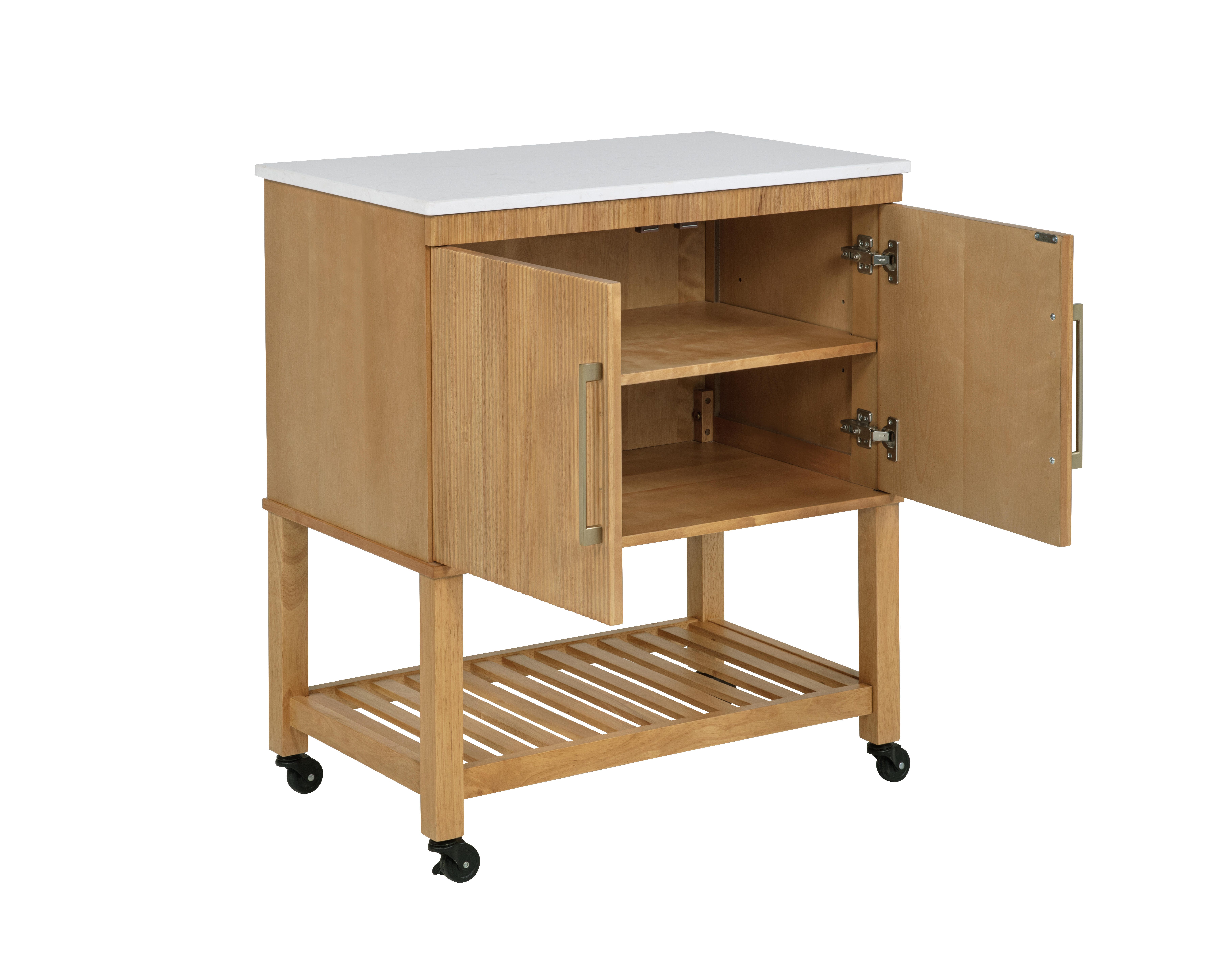Linon Kip Kitchen Cart, , large
