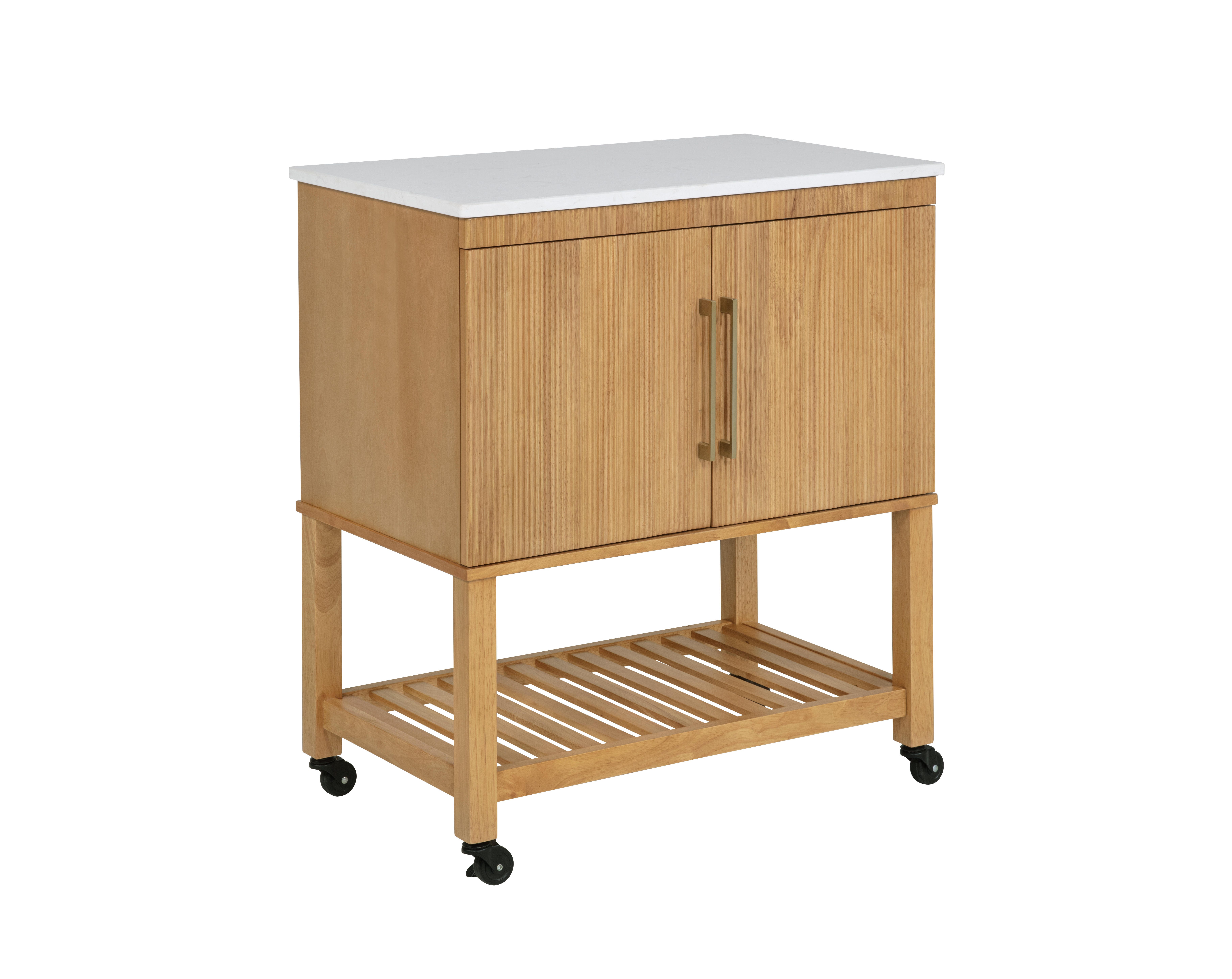Linon Kip Kitchen Cart, , large
