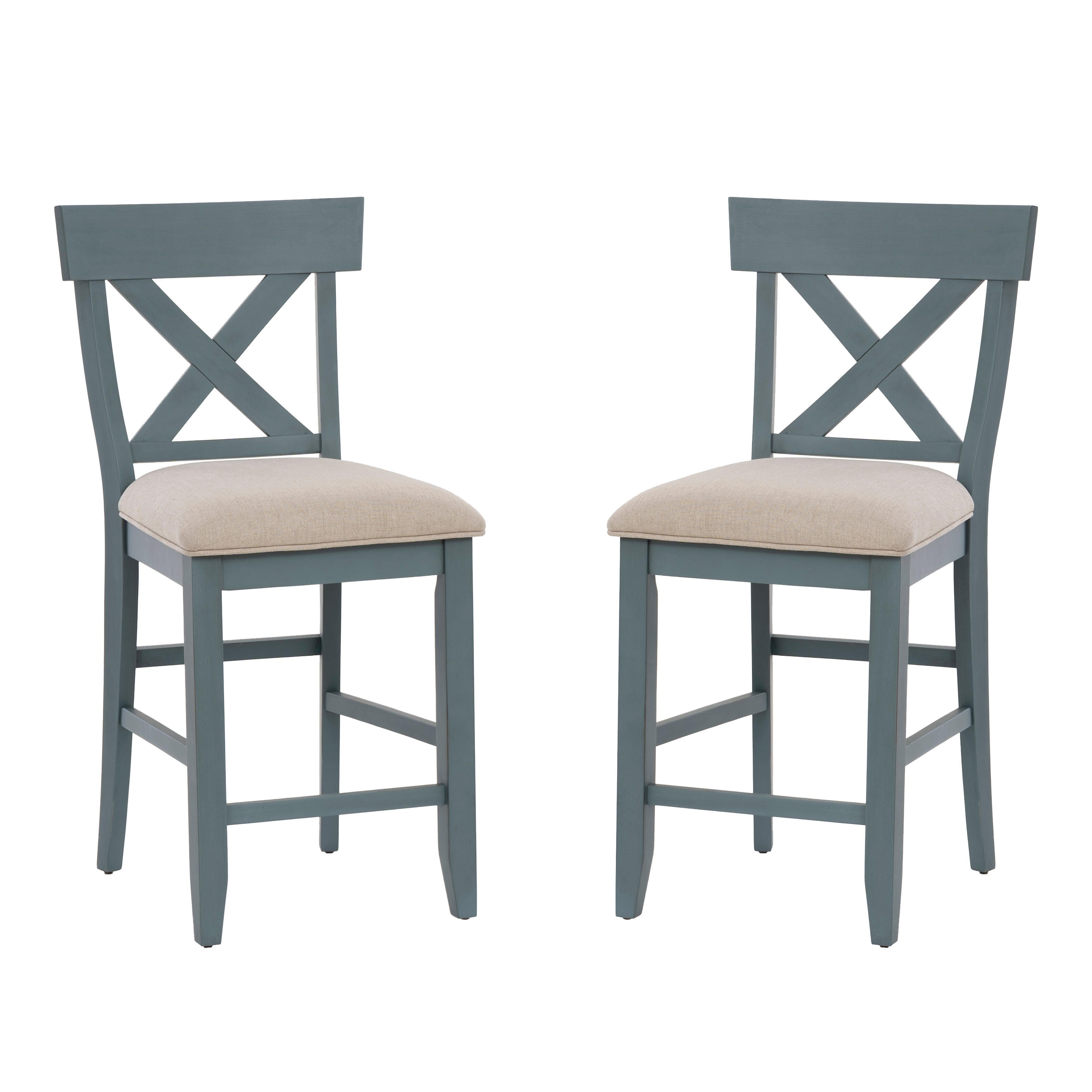 Linon Belsey Counter Height Bar Stool (Set of 2), , large