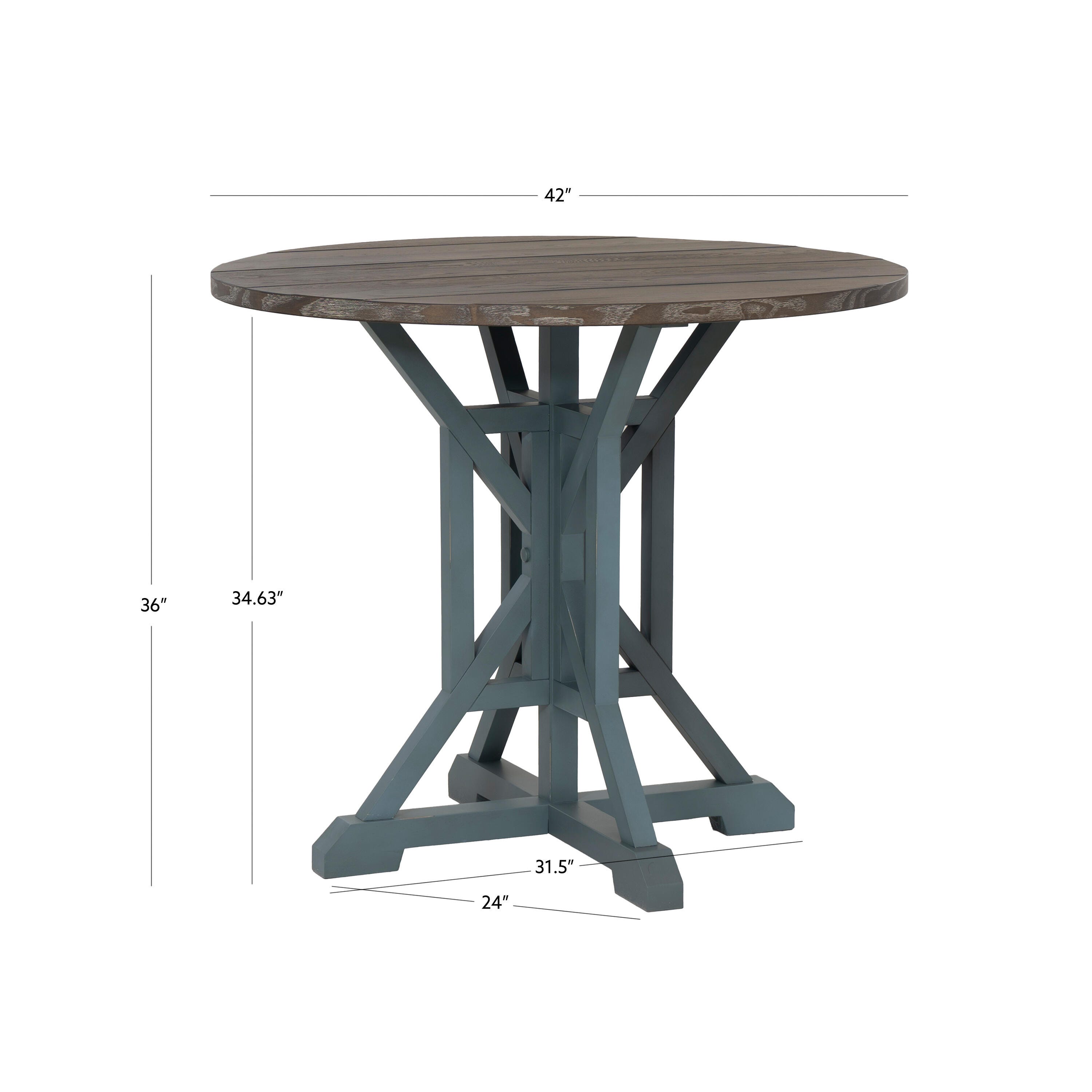 Linon Belsey Counter Height Dining Table, , large