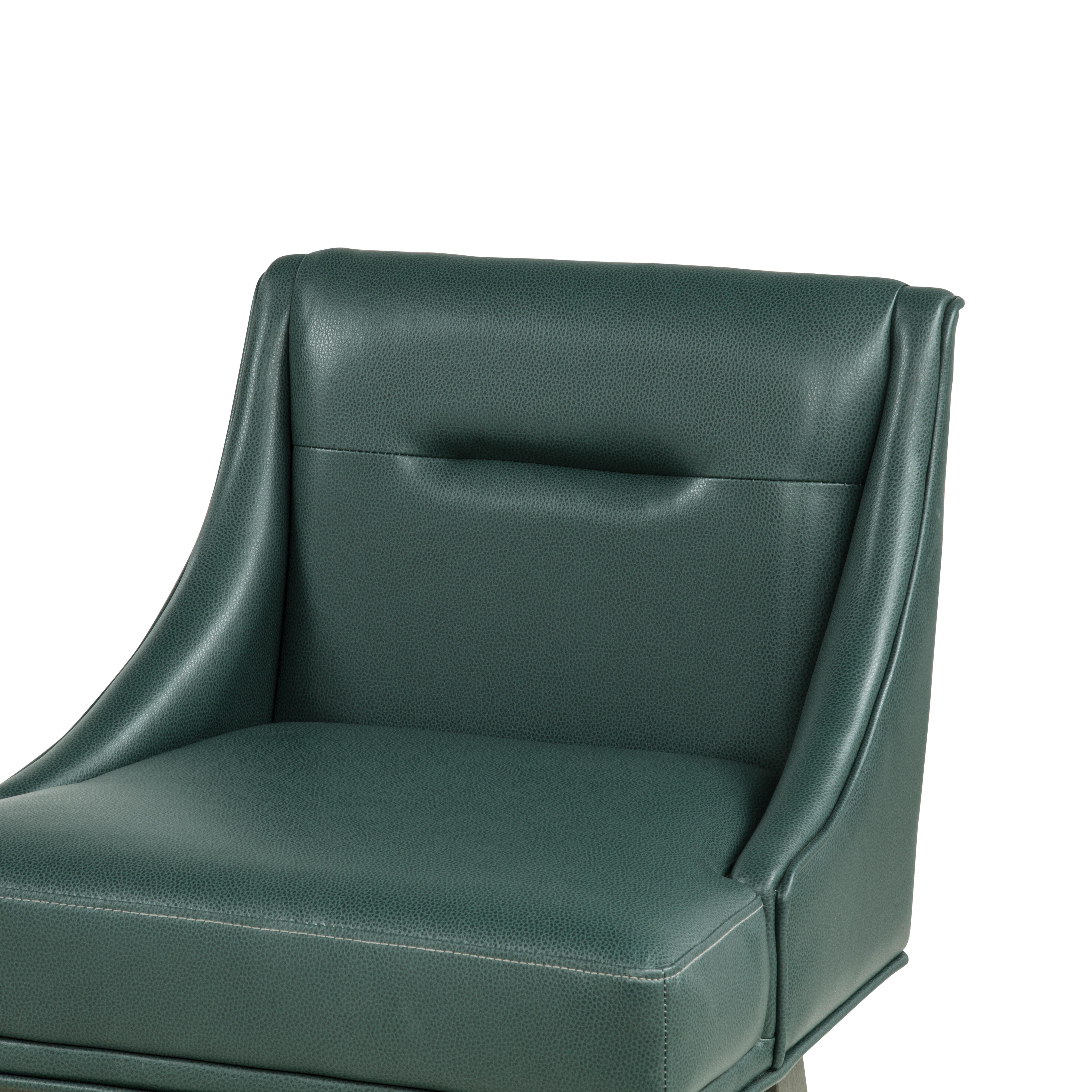 Linon Bastille Counter Height Bar Stool, Dark Green/Gray, large