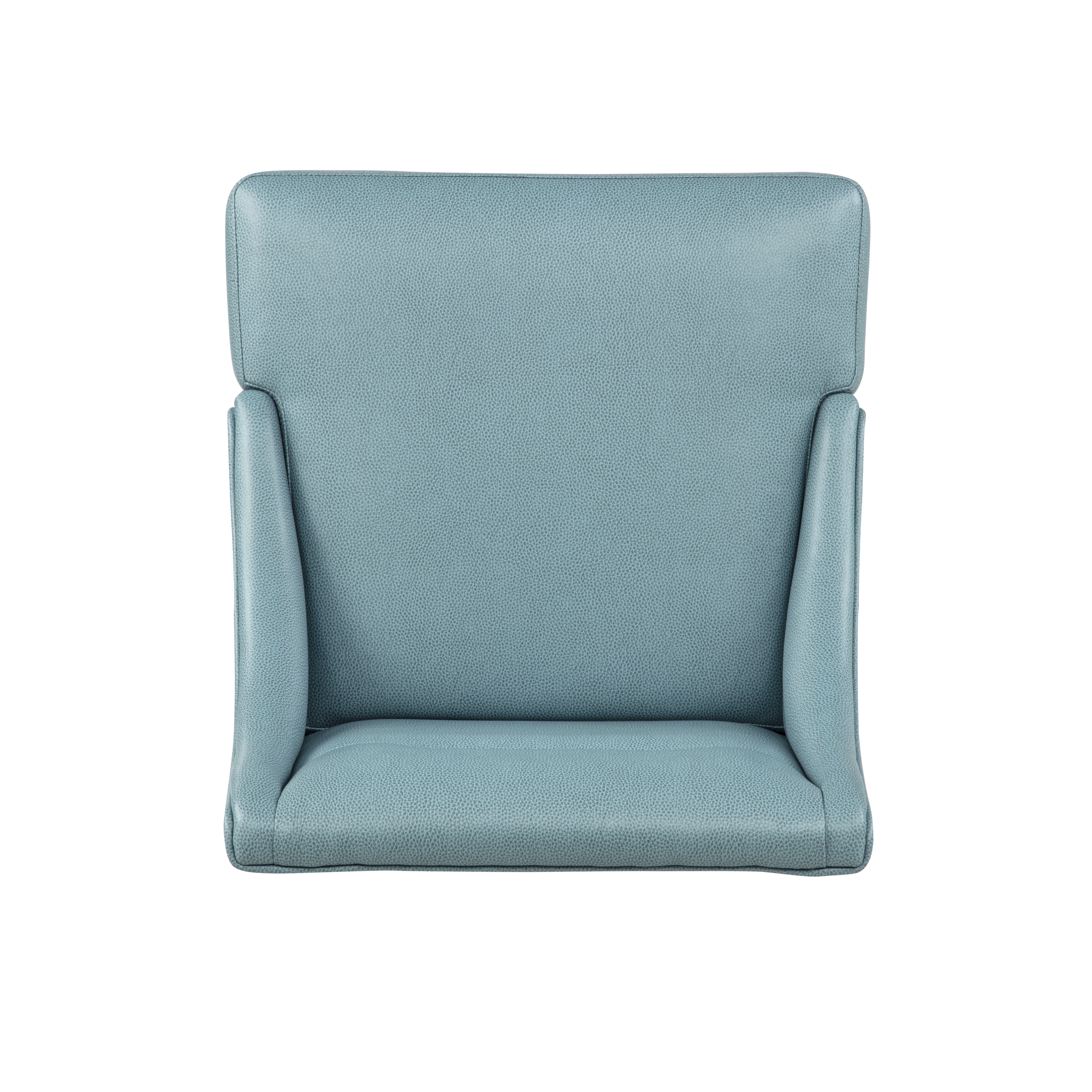 Linon Bastille Counter Height Bar Stool, Light Blue/Gray, large