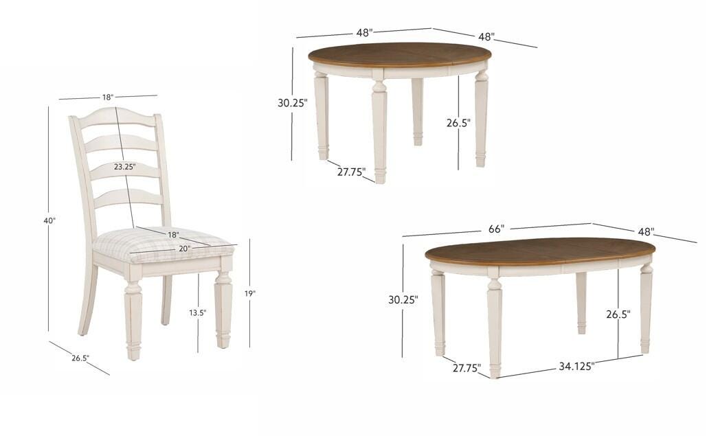 Linon Welliver Extendable Dining Table, , large