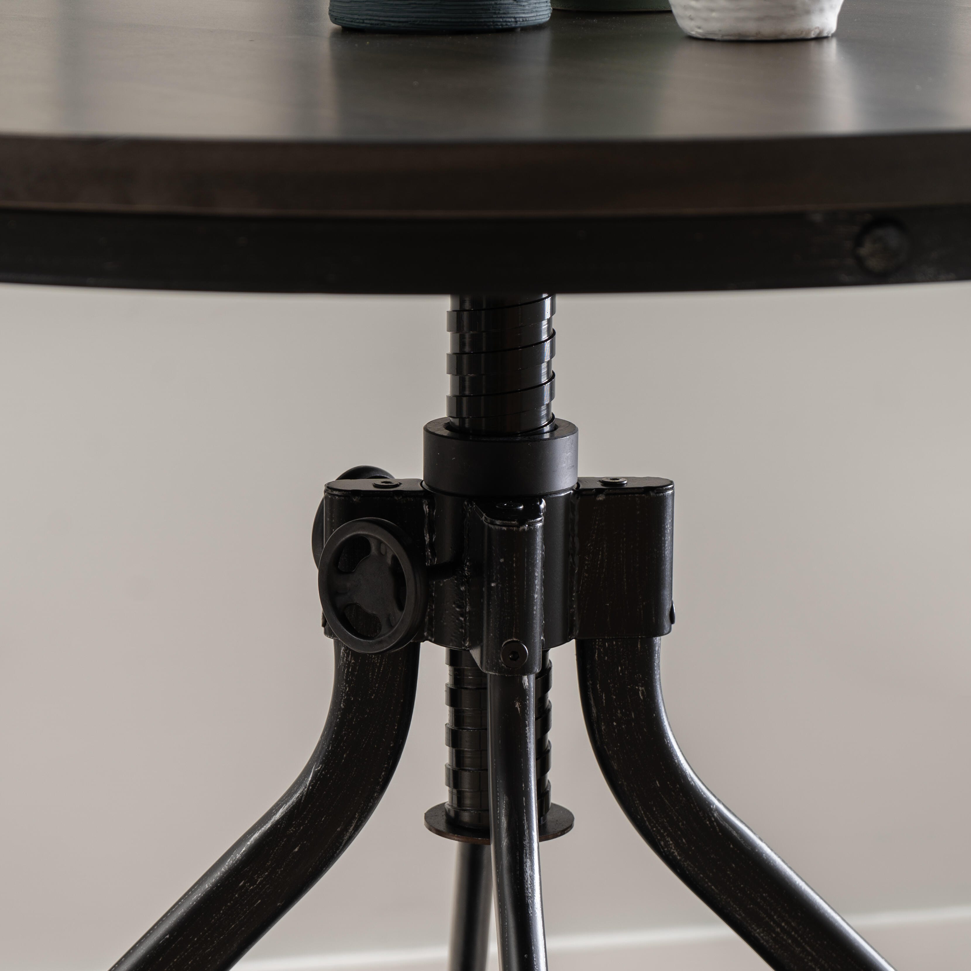 Linon Lawson Adjustable Bar Table, Gray/Black, large