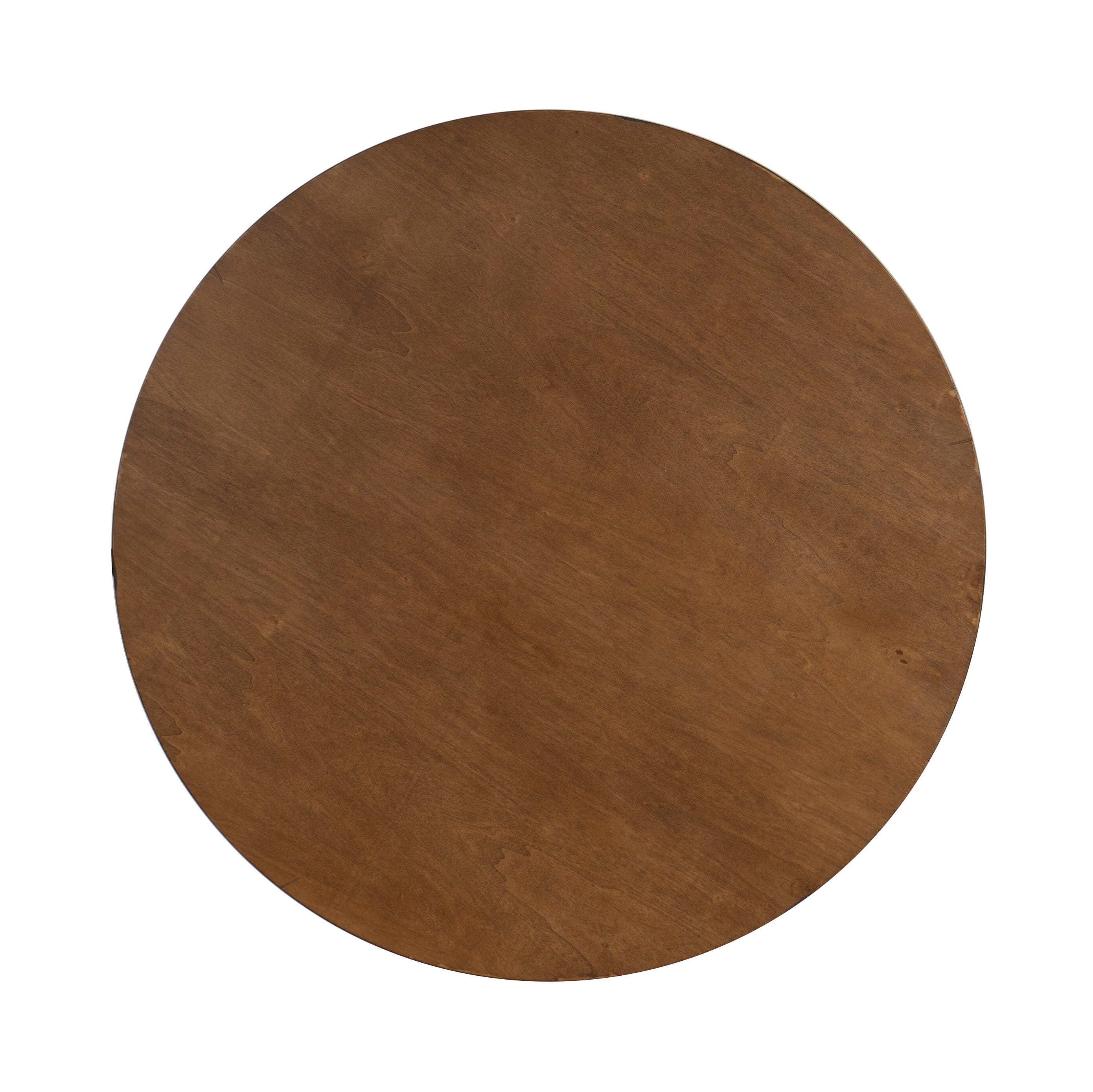 Linon Lawson Adjustable Bar Table, Brown/Black, large