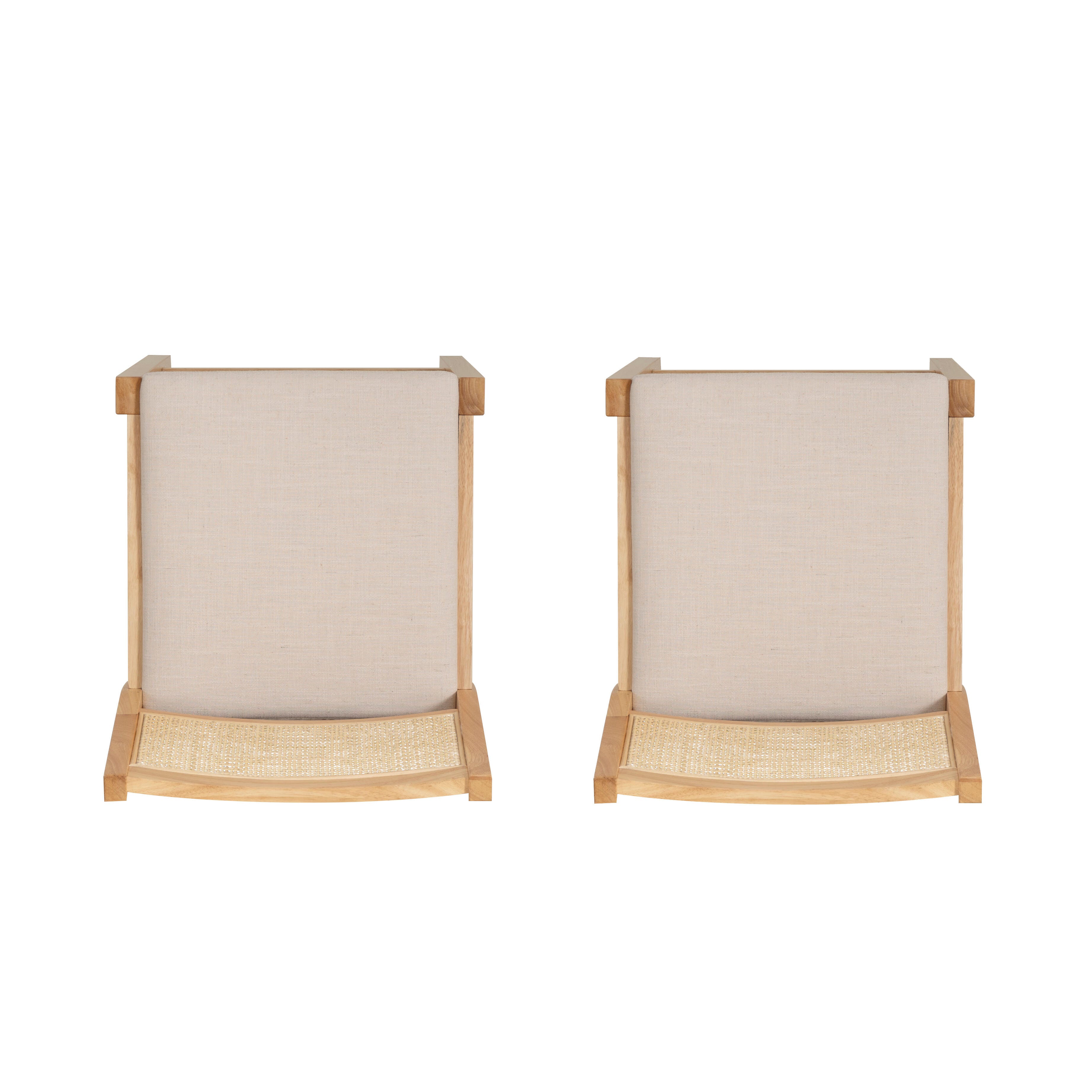 Linon Pacey Bar Height Bar Stool (Set of 2), Natural, large