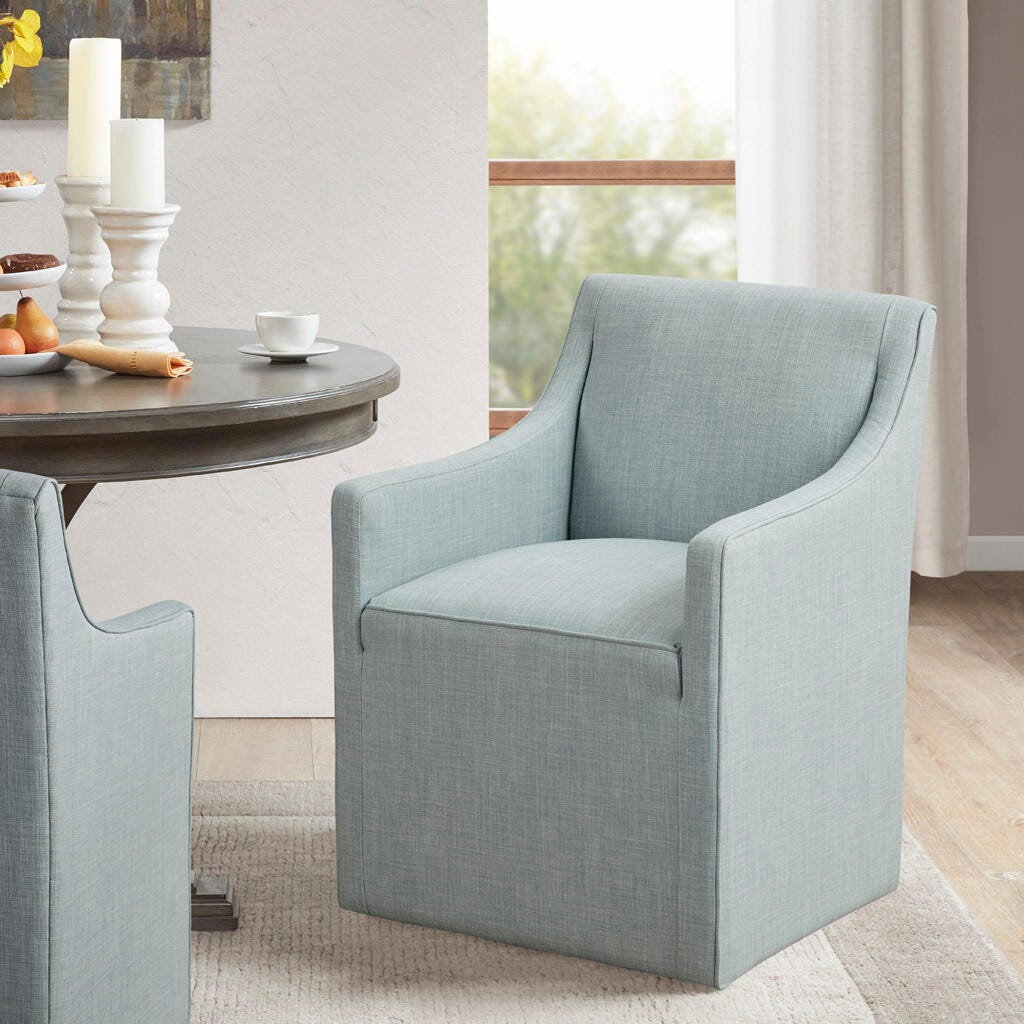 Madison Park Charlotte Dining Chair, Blue, rollover