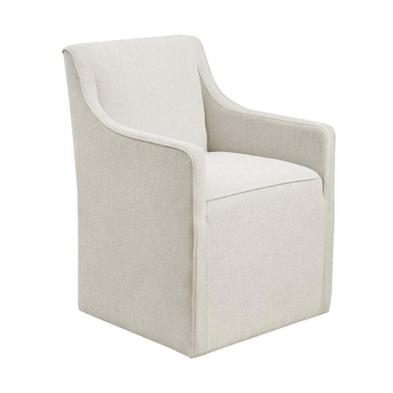 Madison Park Charlotte Dining Chair, Cream, large