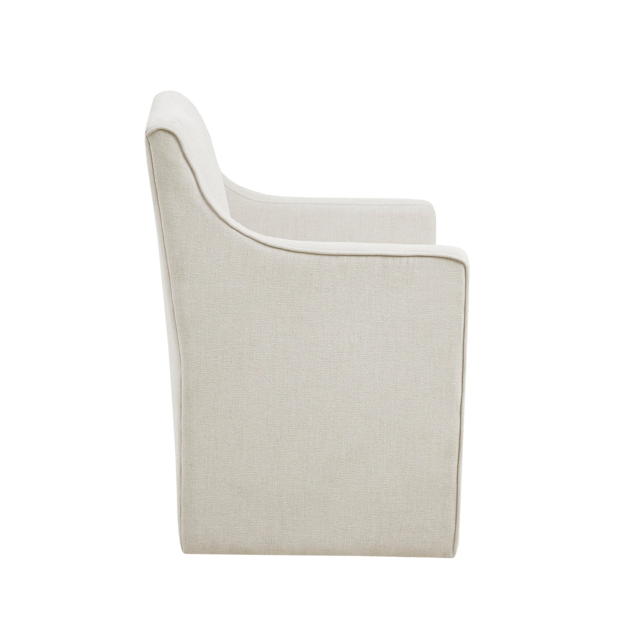 Madison Park Charlotte Dining Chair, Cream, large