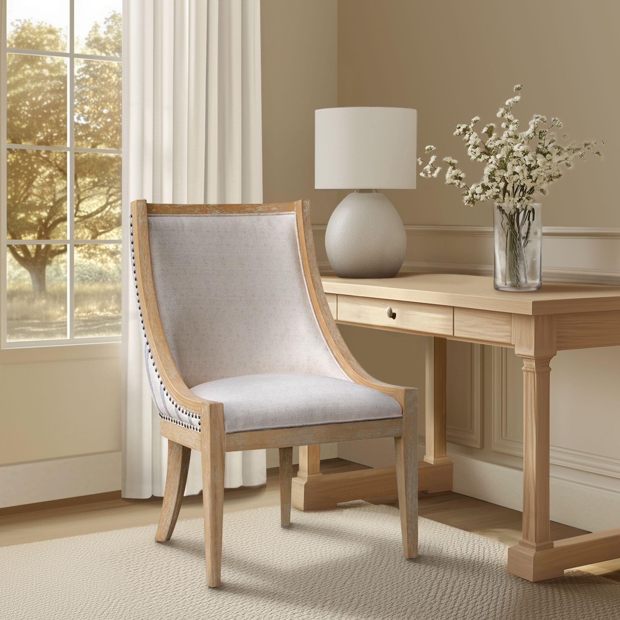 Martha Stewart Elmcrest Dining Chair, Beige/Tan, large