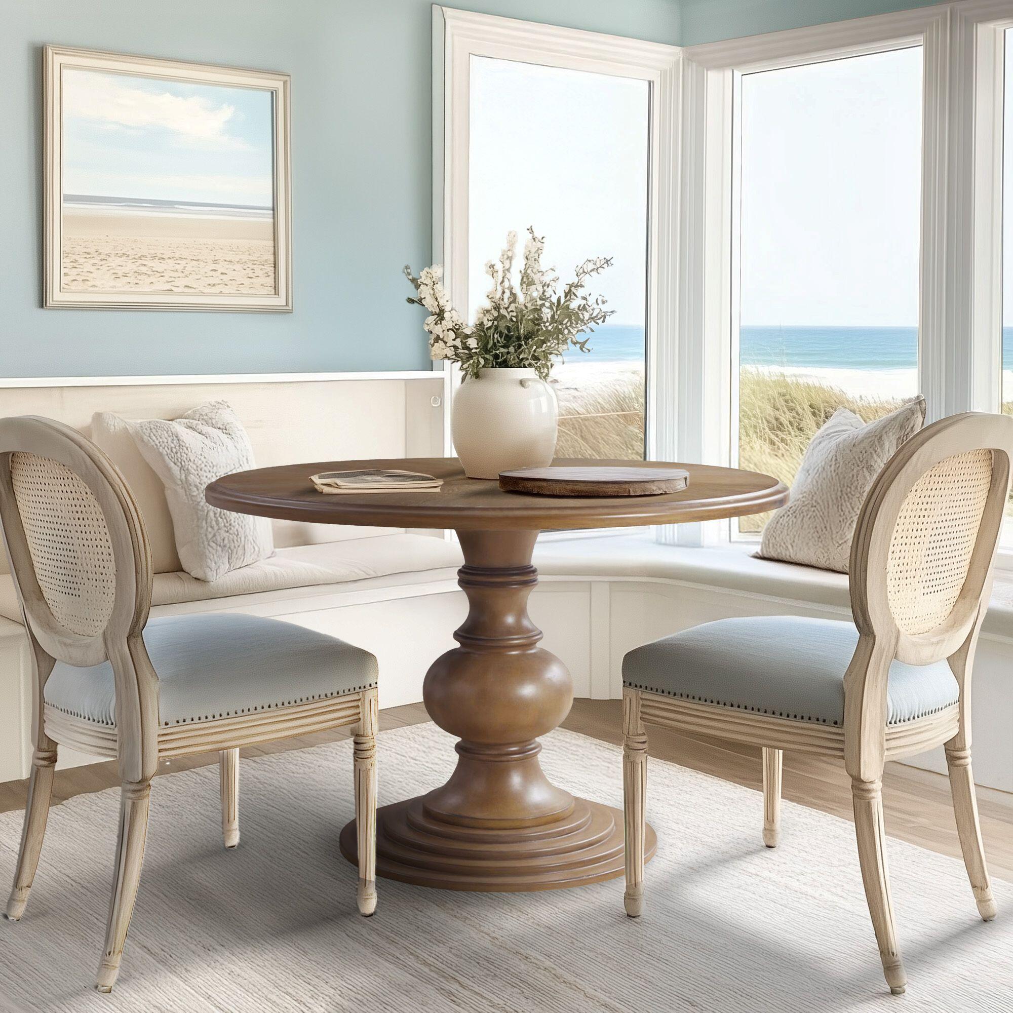 Madison Park Lexi Dining Table, Walnut, large