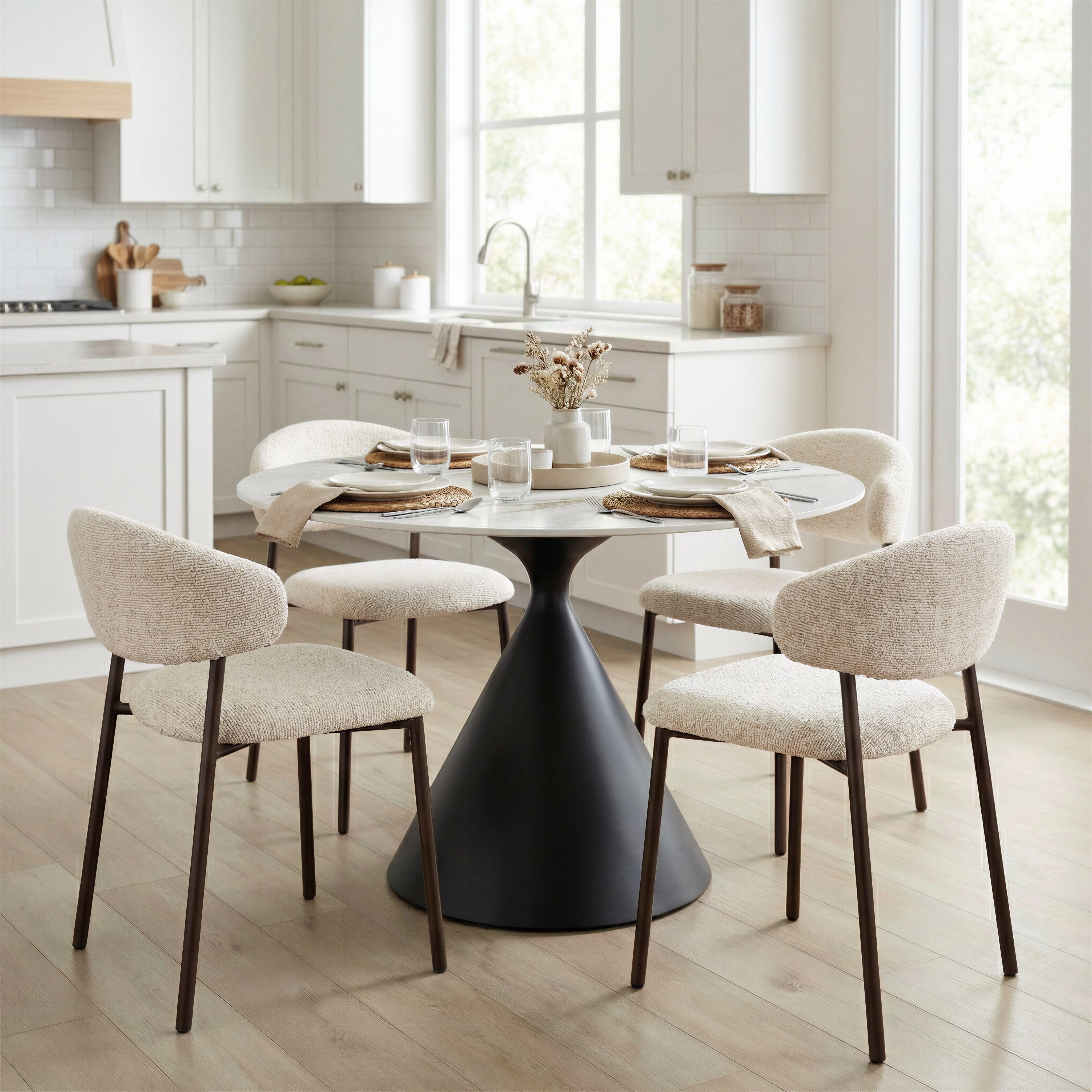 ZUO Seville Dining Chair (Set of 2), Cloud Beige, large