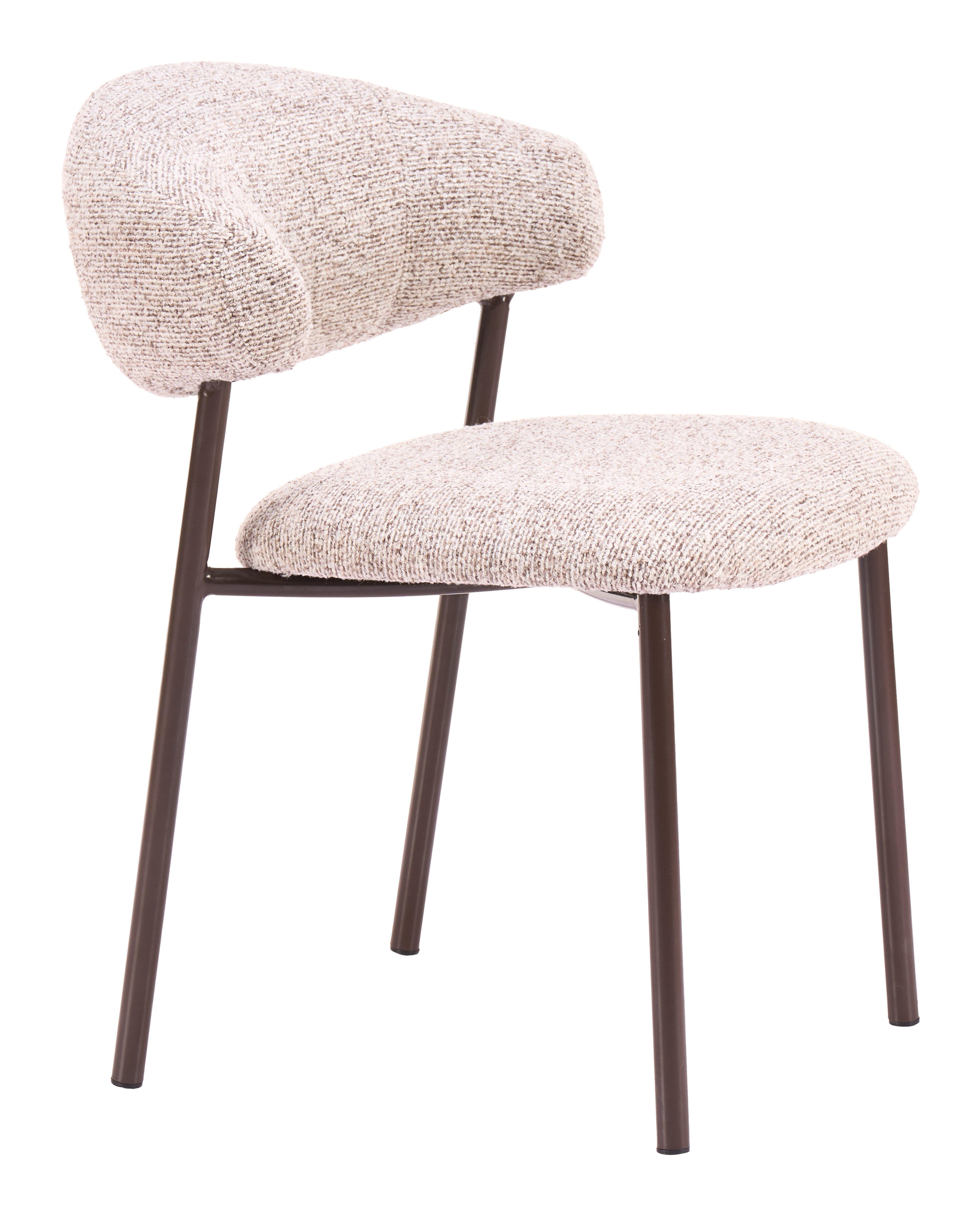 ZUO Seville Dining Chair (Set of 2), Cloud Beige, large