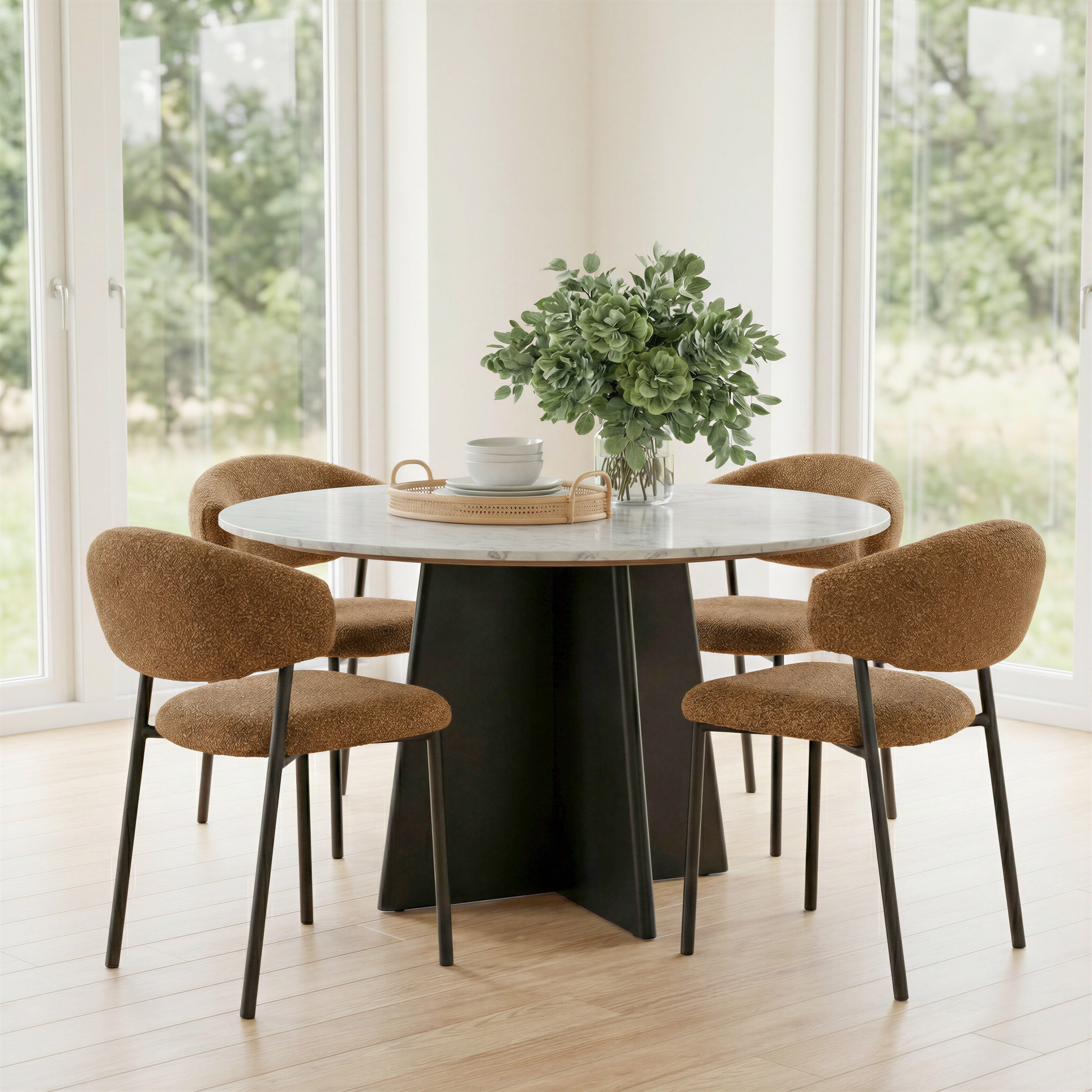 ZUO Seville Dining Chair (Set of 2), Brown, large