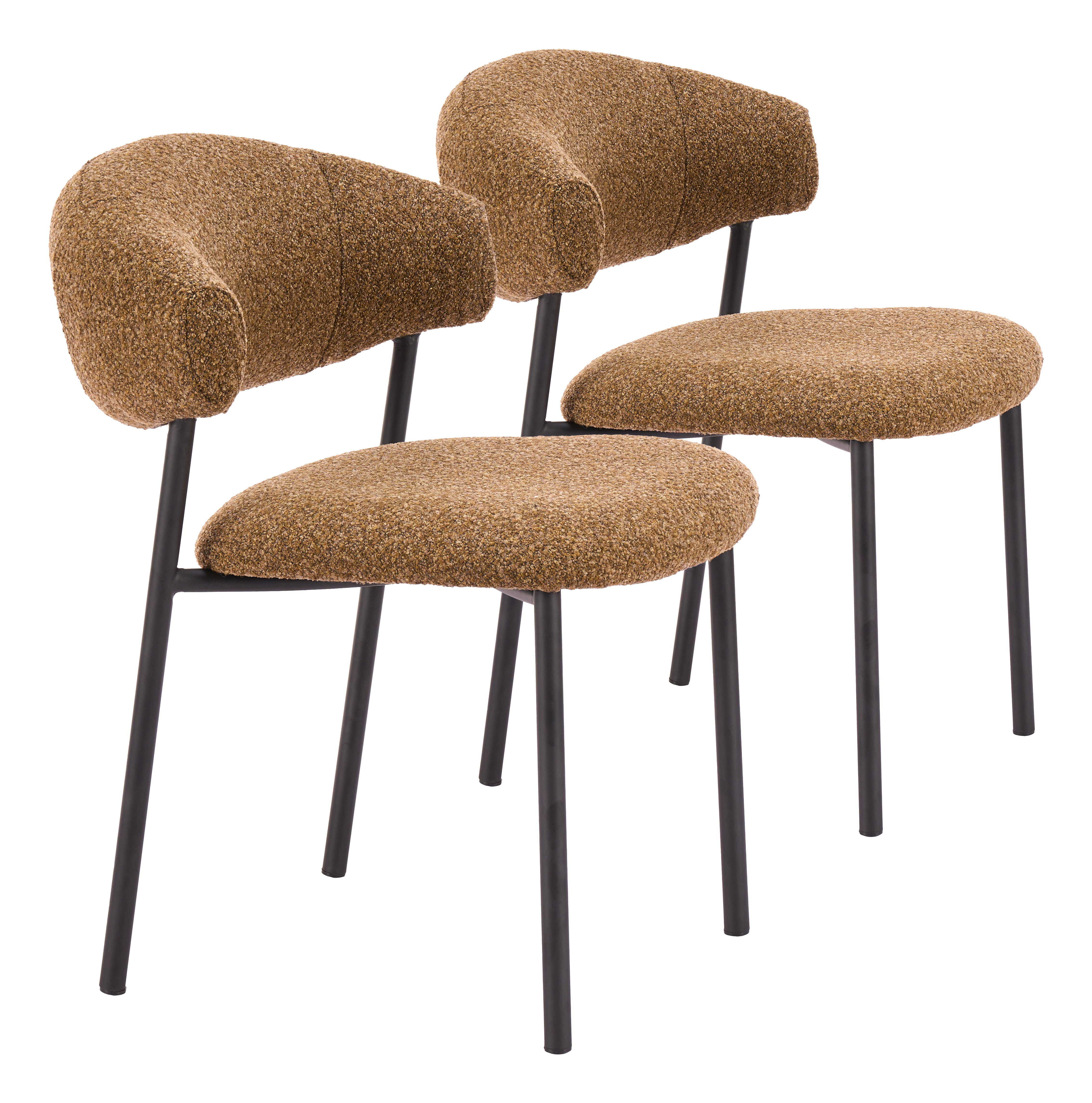 ZUO Seville Dining Chair (Set of 2), Brown, large