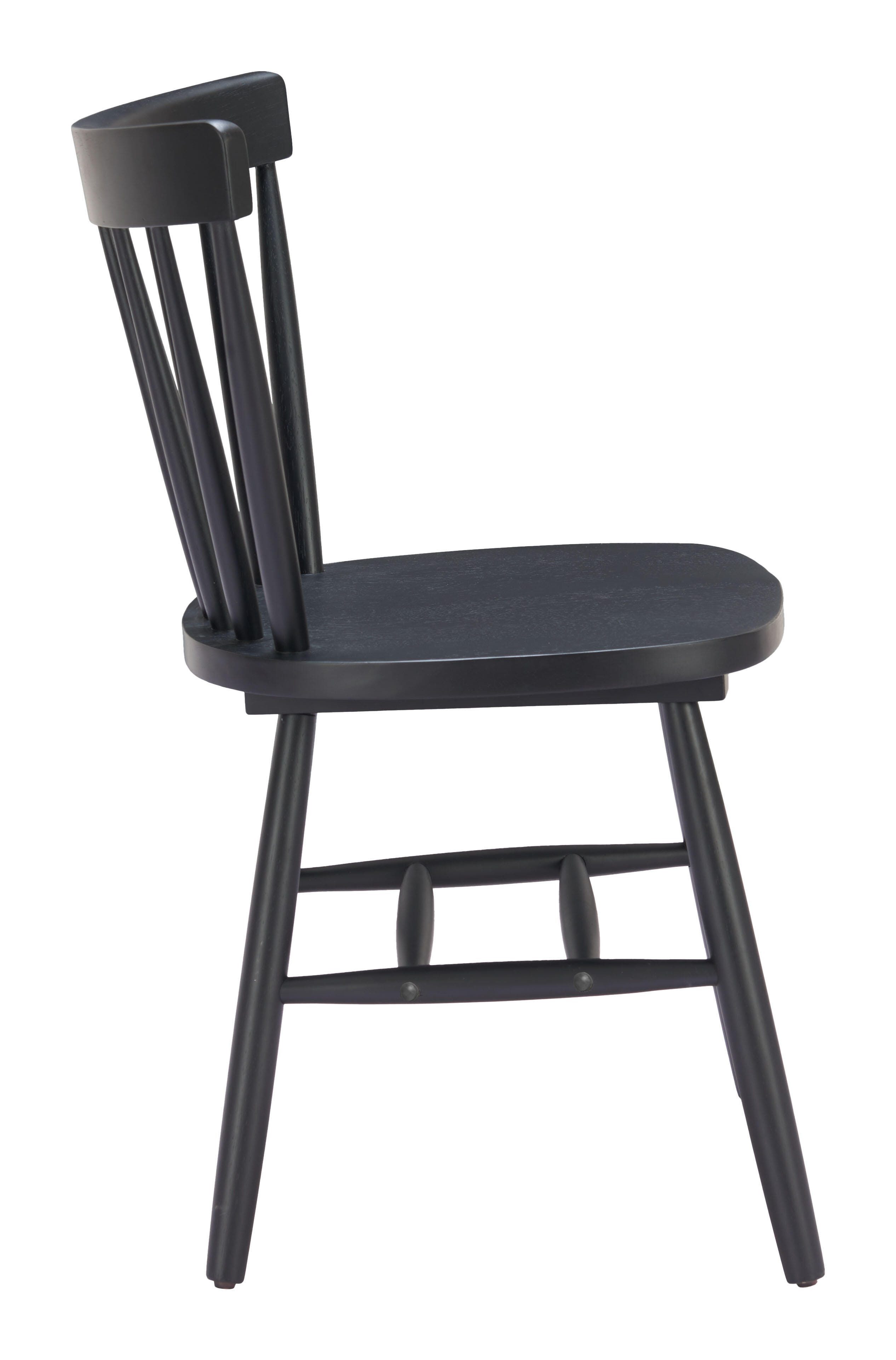 ZUO Tyce Dining Chair (Set of 2), Black, large