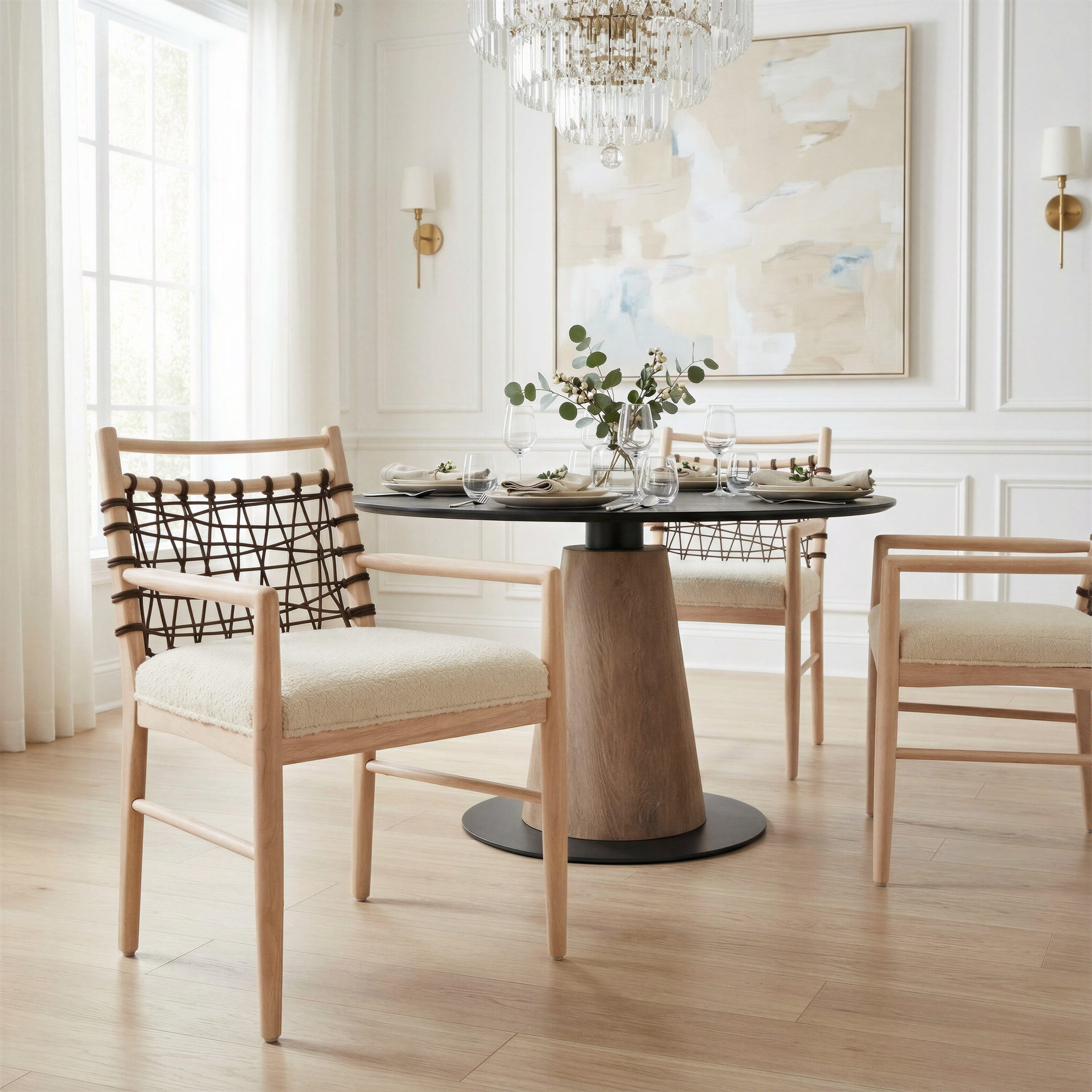 ZUO Wezly Dining Chair (Set of 2), Ivory, large