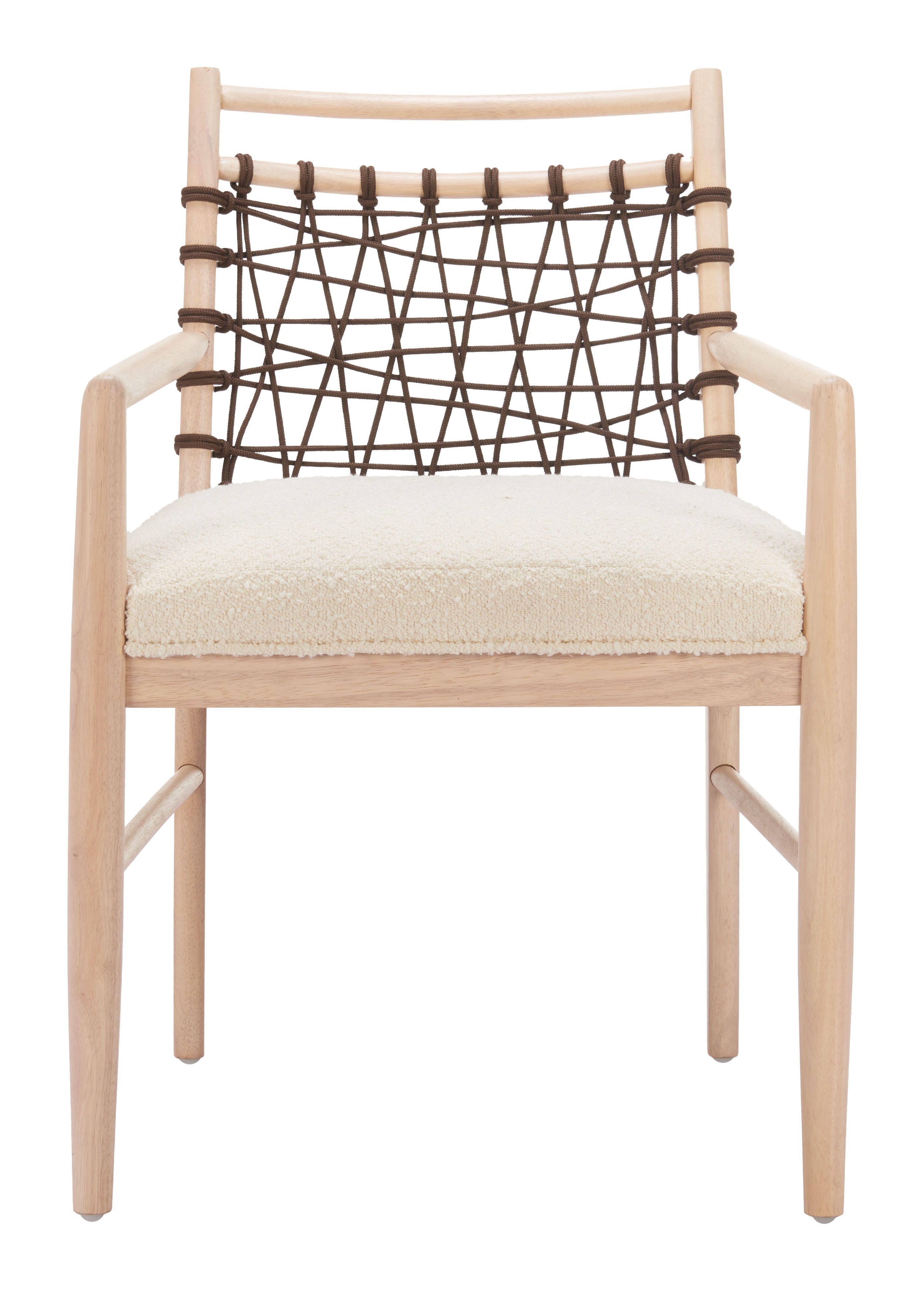 ZUO Wezly Dining Chair (Set of 2), Ivory, large