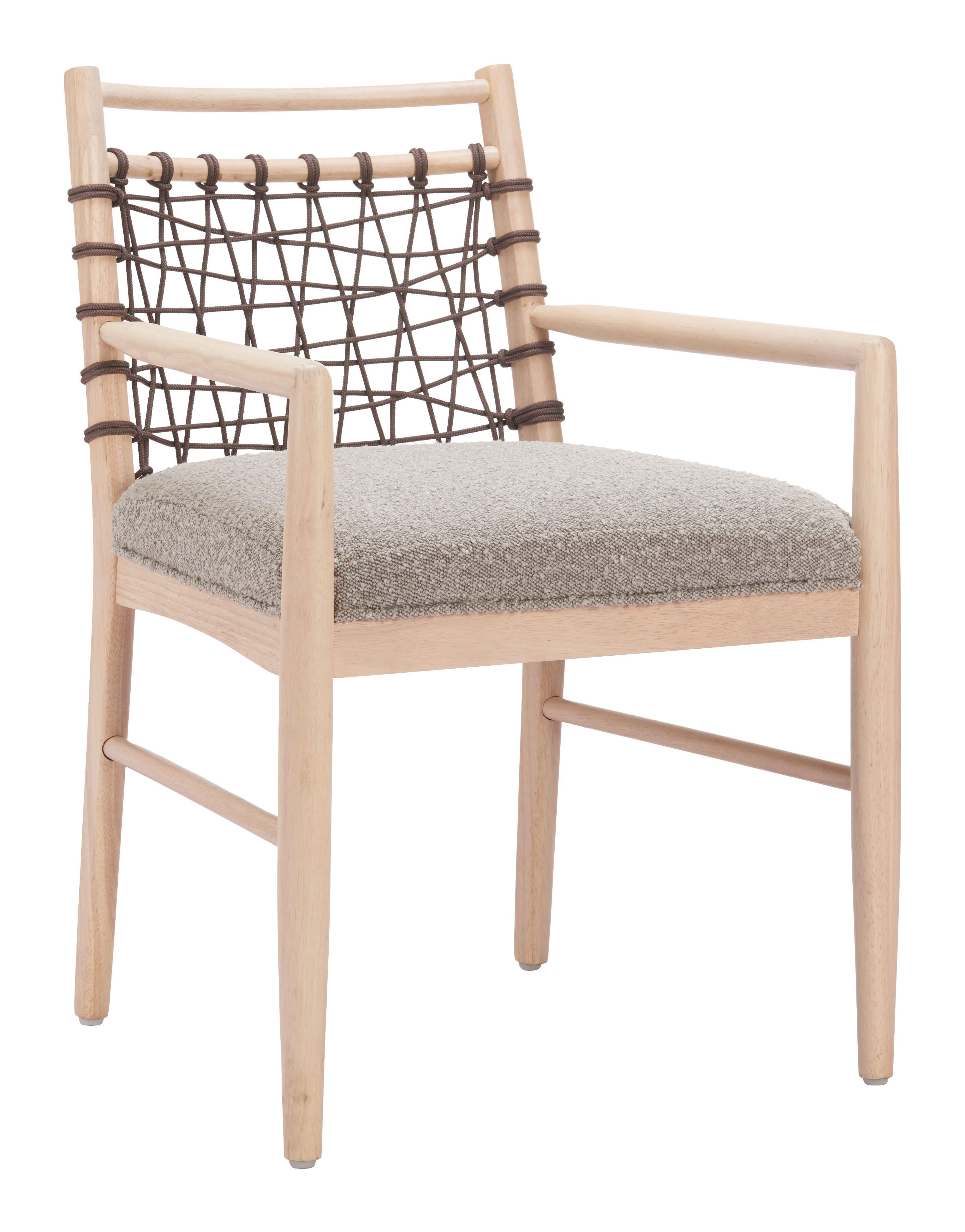 ZUO Wezly Dining Chair (Set of 2), Gray, large
