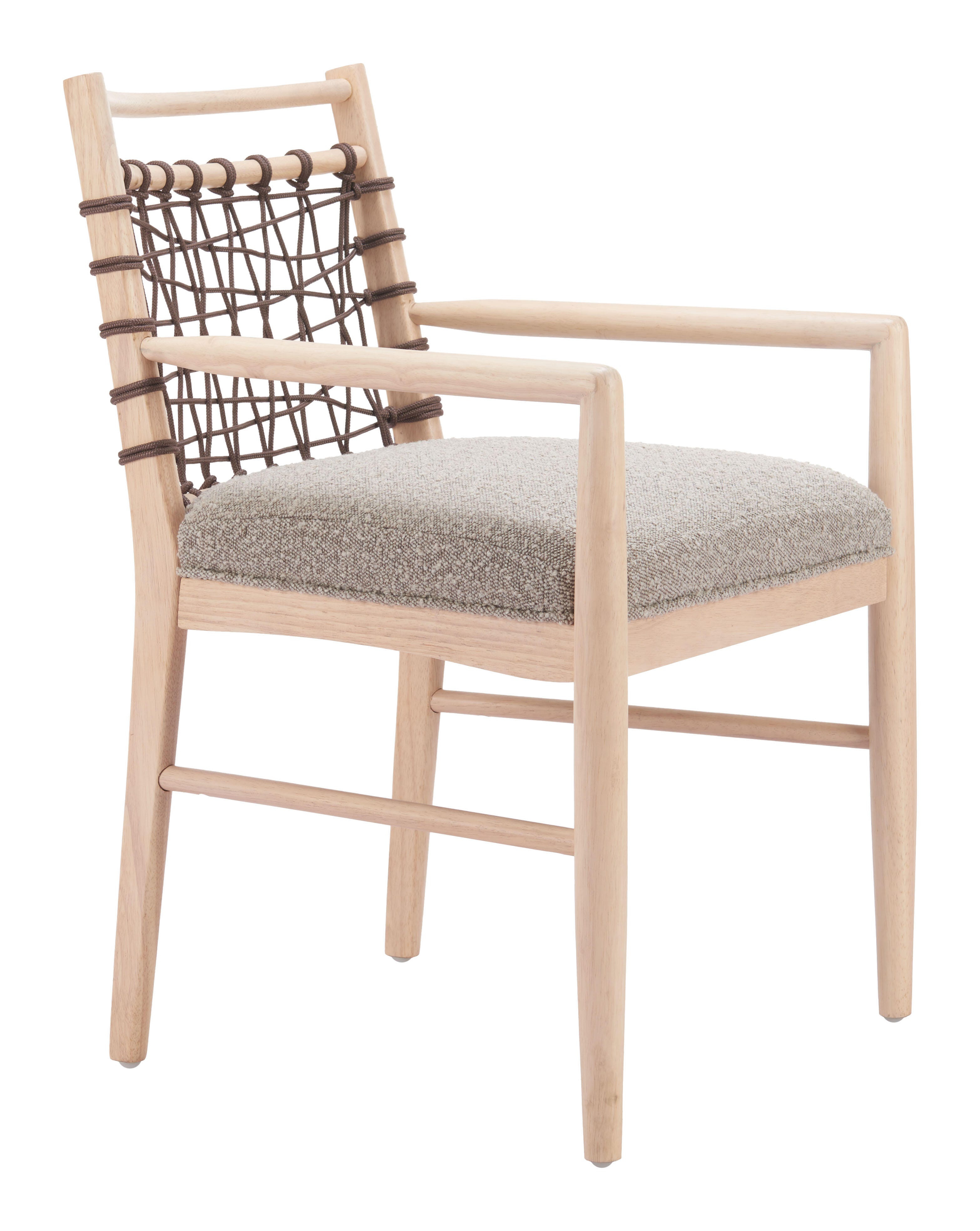 ZUO Wezly Dining Chair (Set of 2), Gray, large
