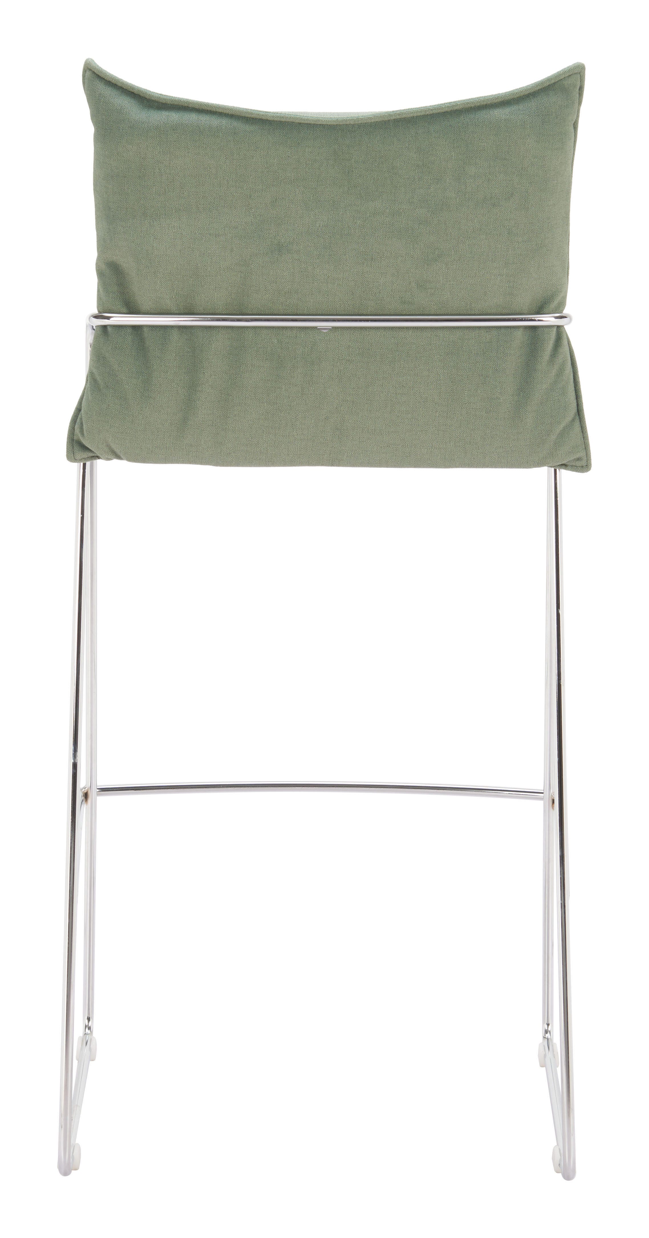 ZUO Pola Bar Height Bar Stool, Green, large