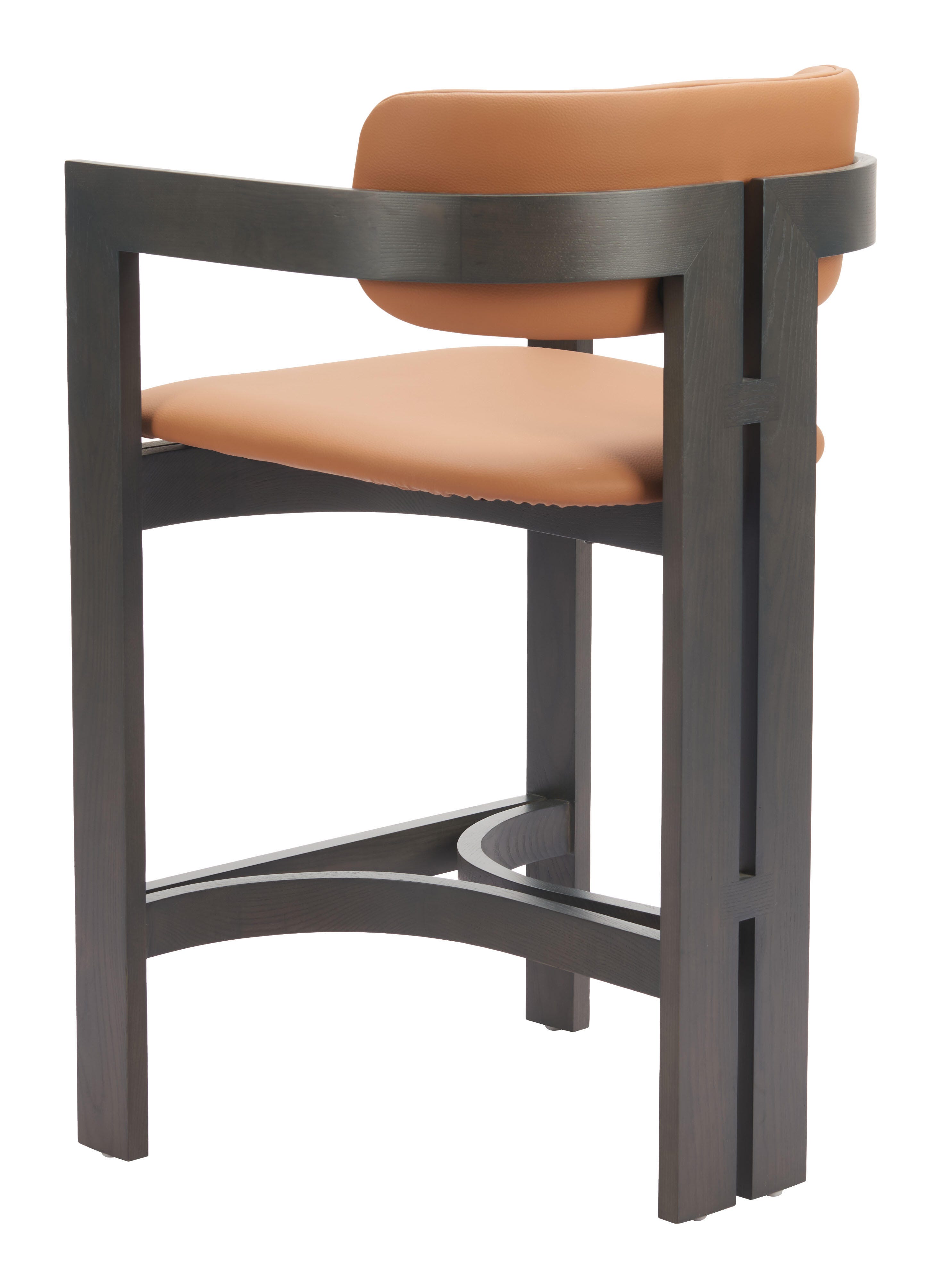 ZUO Shaili Counter Height Bar Stool, Brown, large