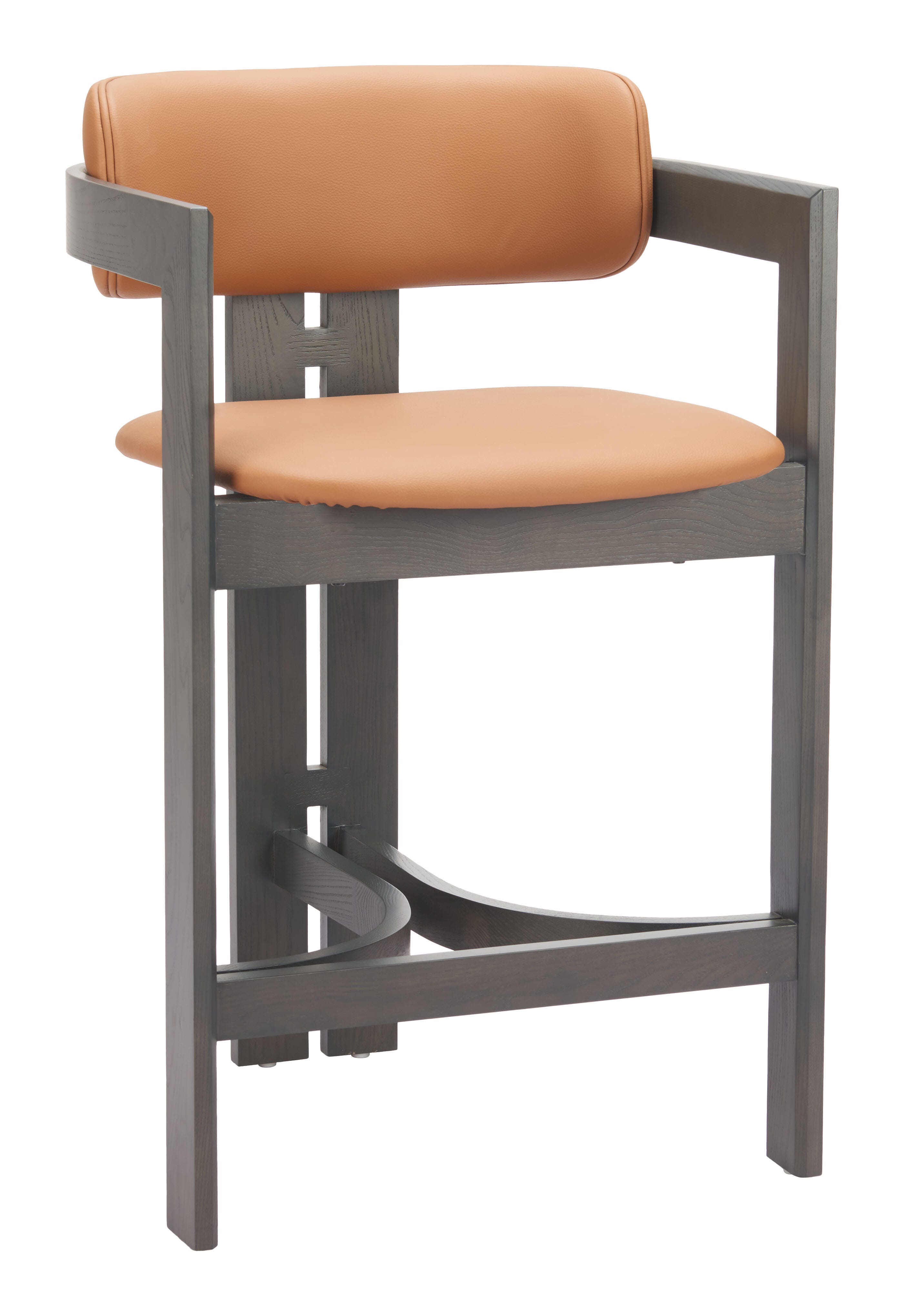 ZUO Shaili Counter Height Bar Stool, Brown, large