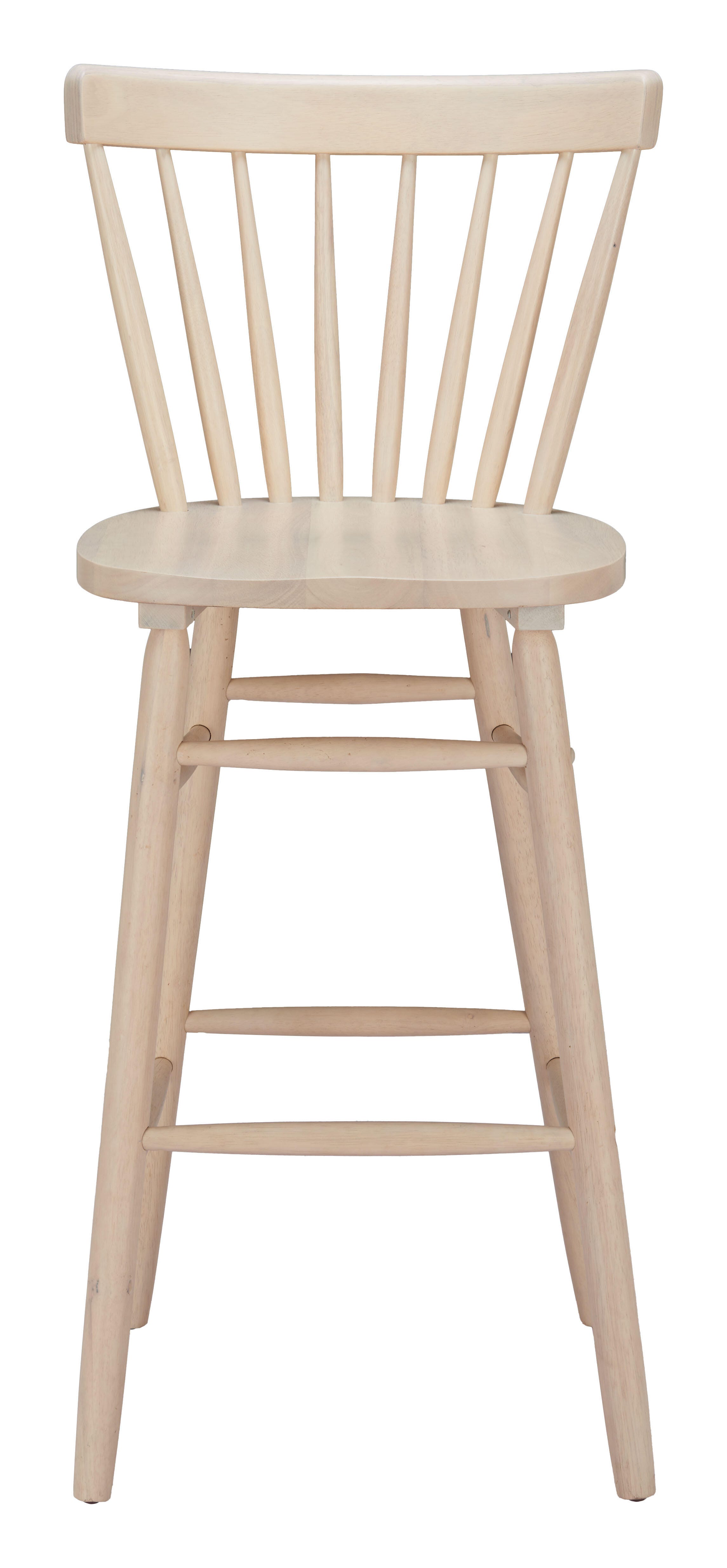 ZUO Tyce Bar Height  Bar Stool (Set of 2), Natural, large