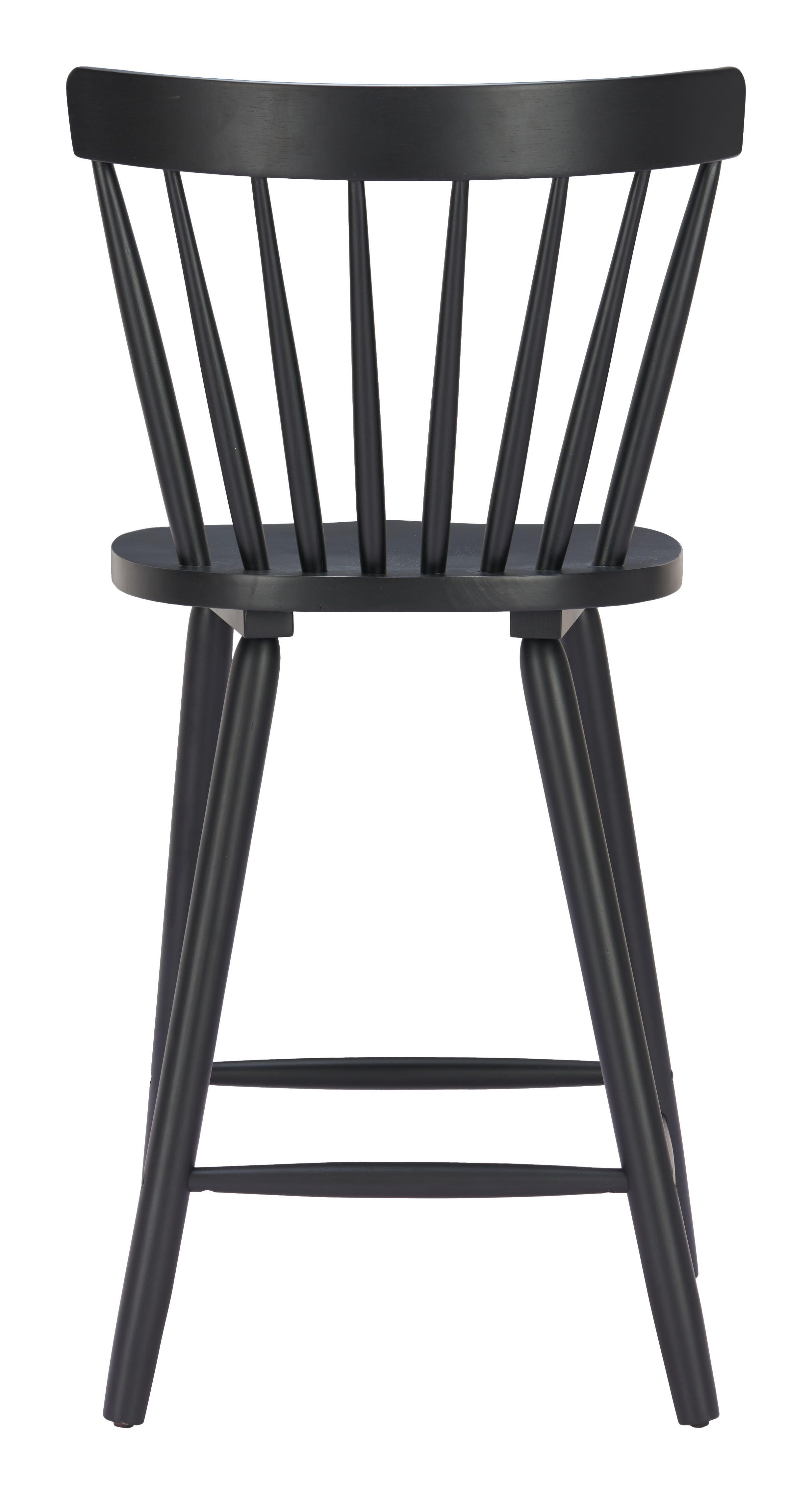 ZUO Tyce Counter Height Bar Stool (Set of 2), Black, large