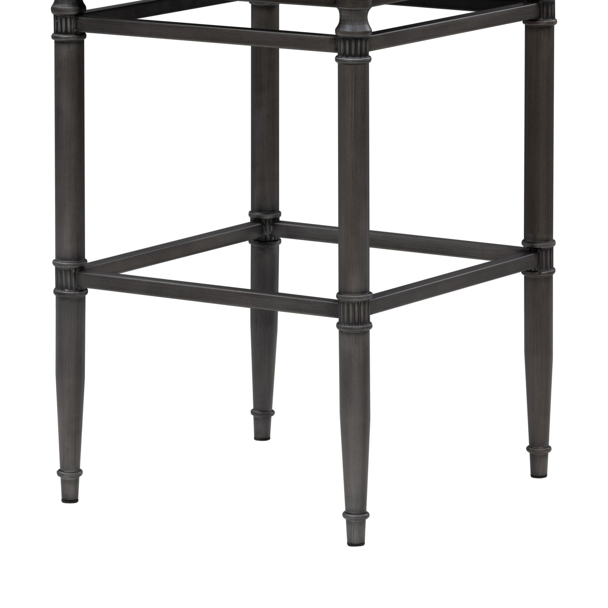 Armen Living MARVIN Bar Height Barstool, White, large
