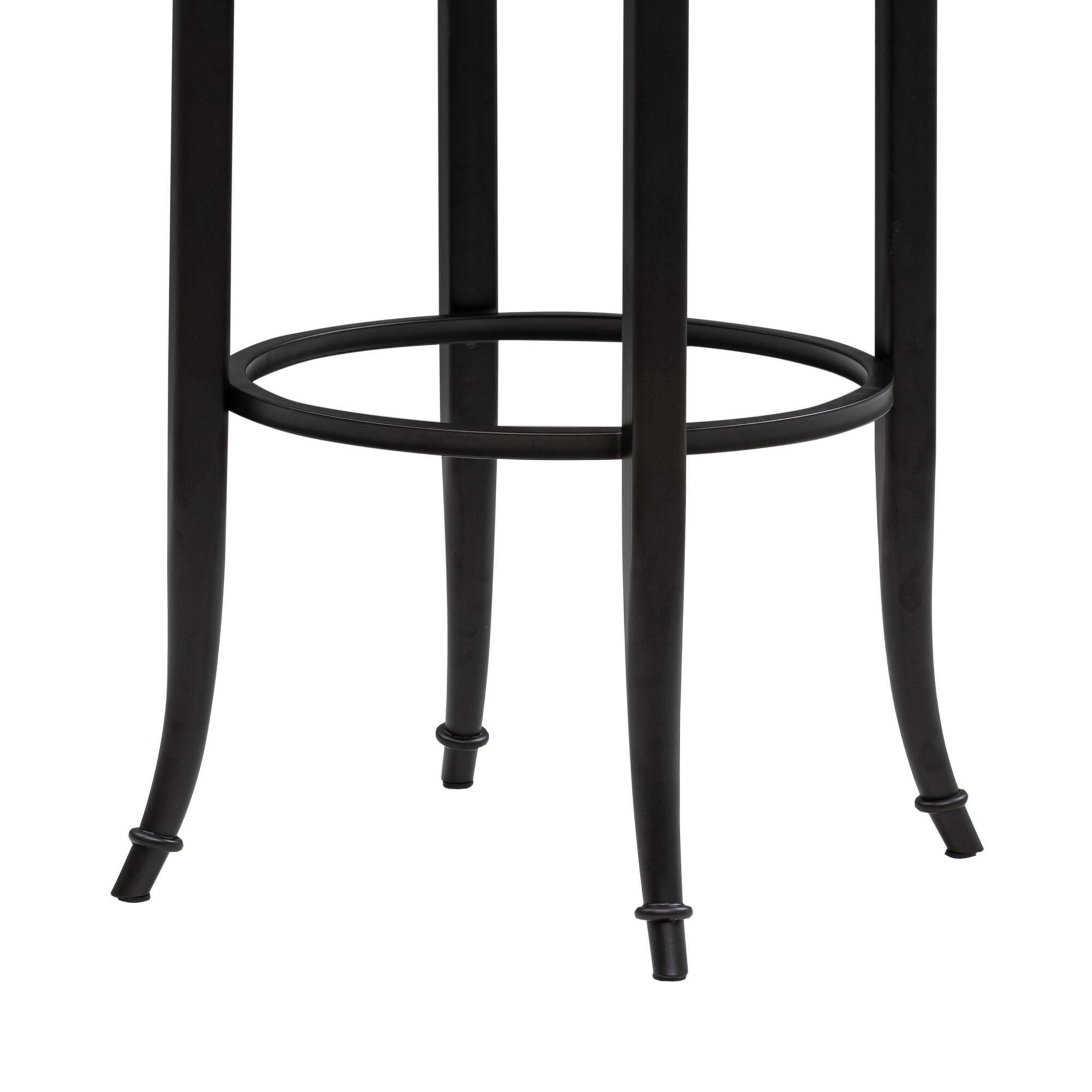 Armen Living TELIA Swivel Bar Height Barstool, Taupe, large