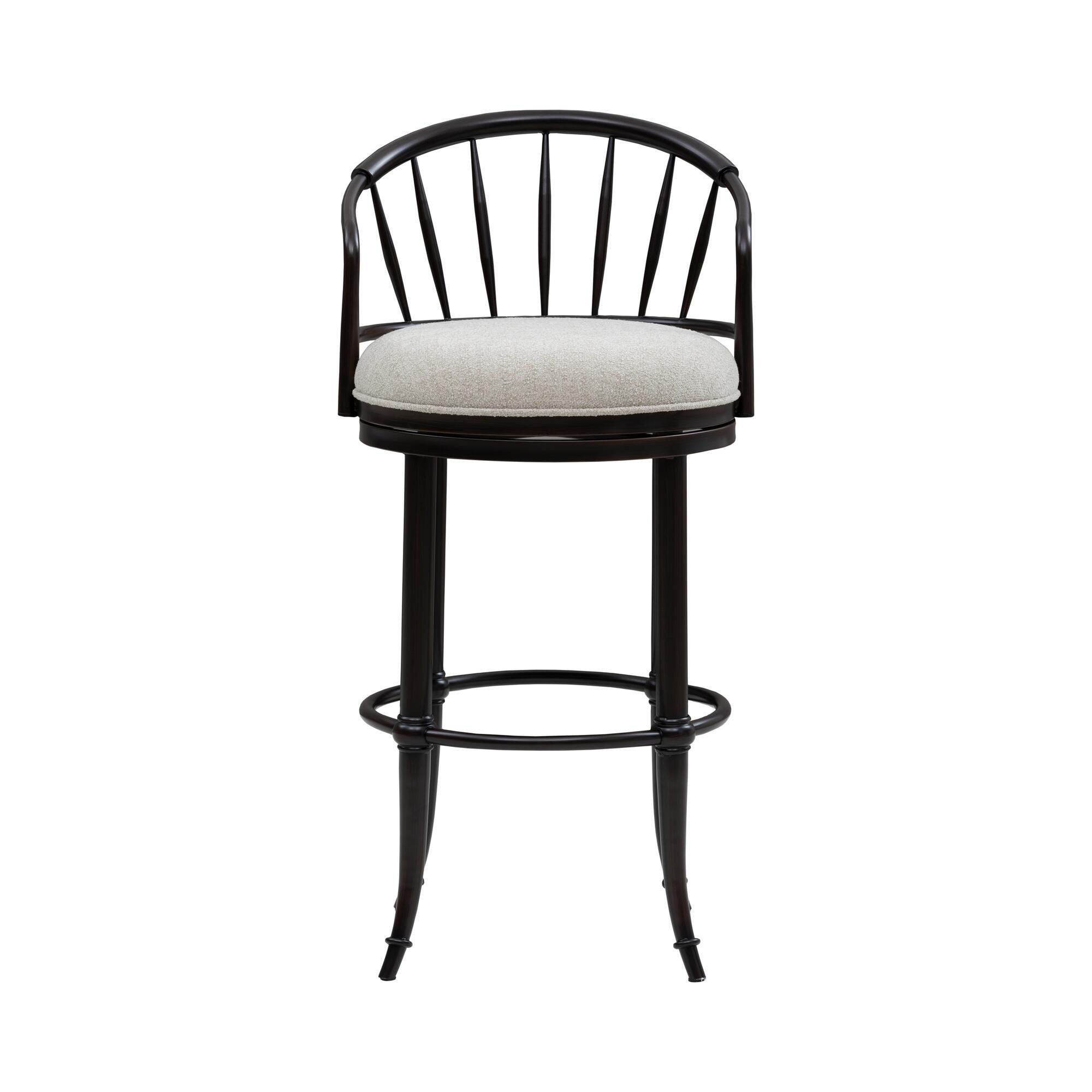 Armen Living LUTHER Swivel Bar Height Barstool