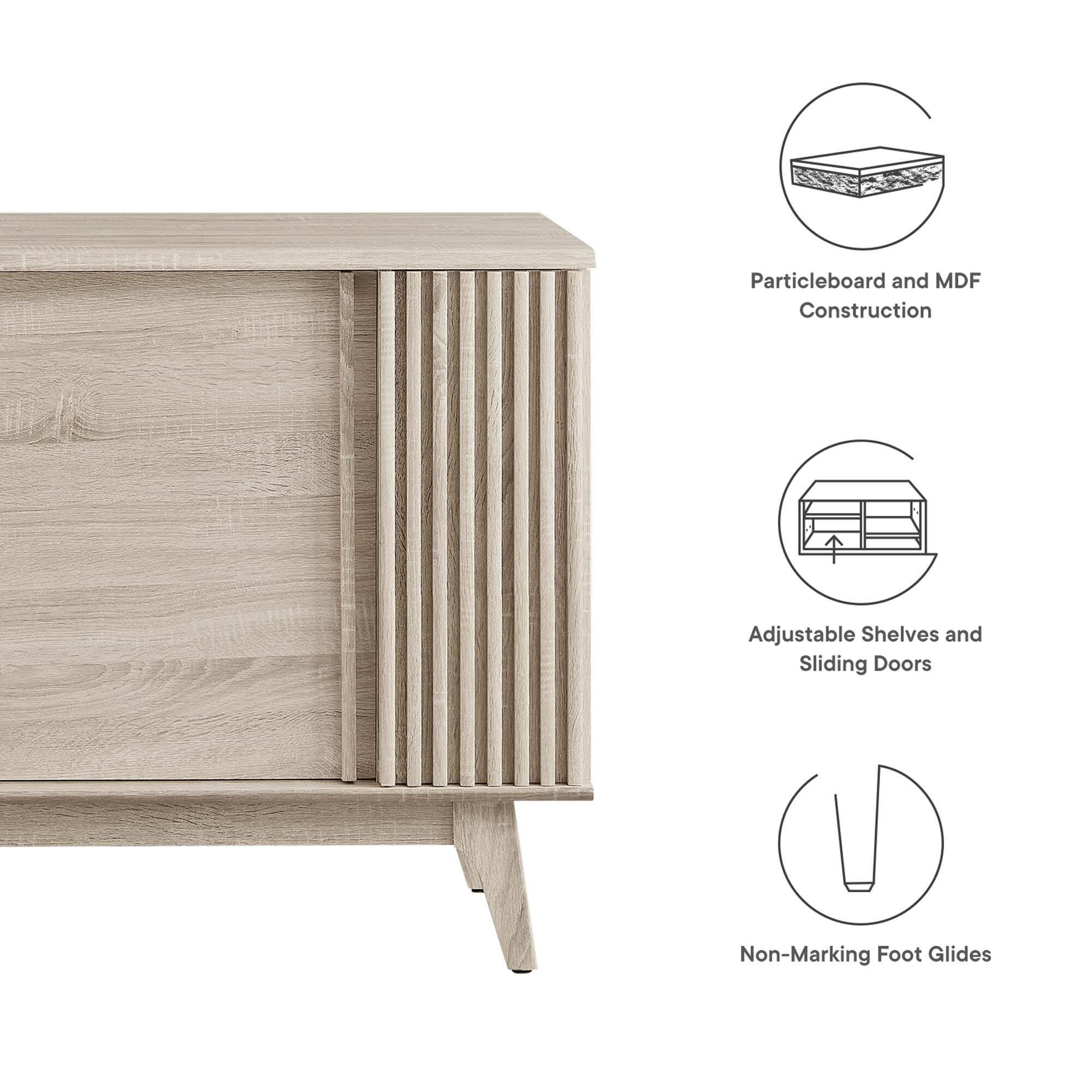 Modway Eudora Sideboard, Oak, large