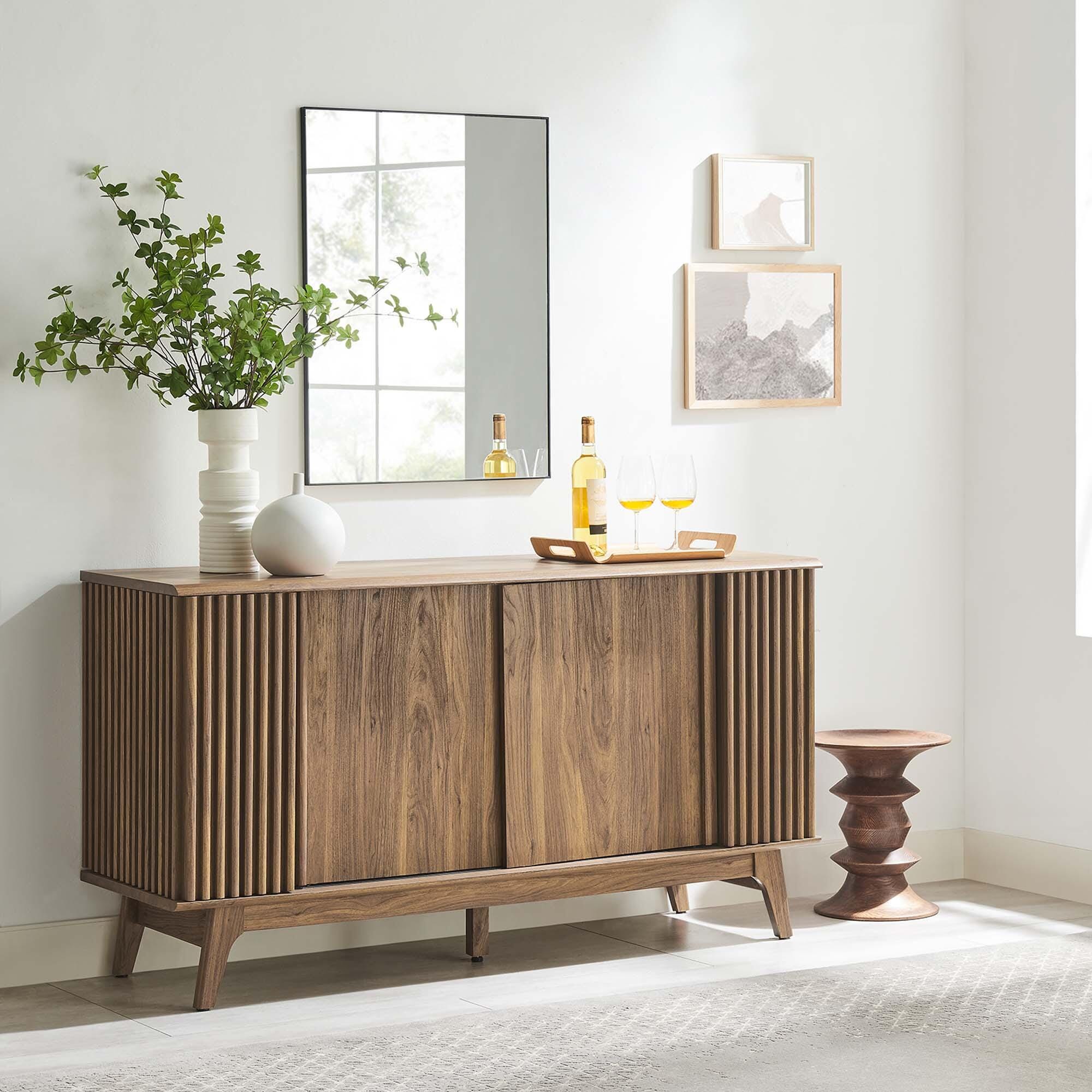 Modway Eudora Sideboard, Walnut, large