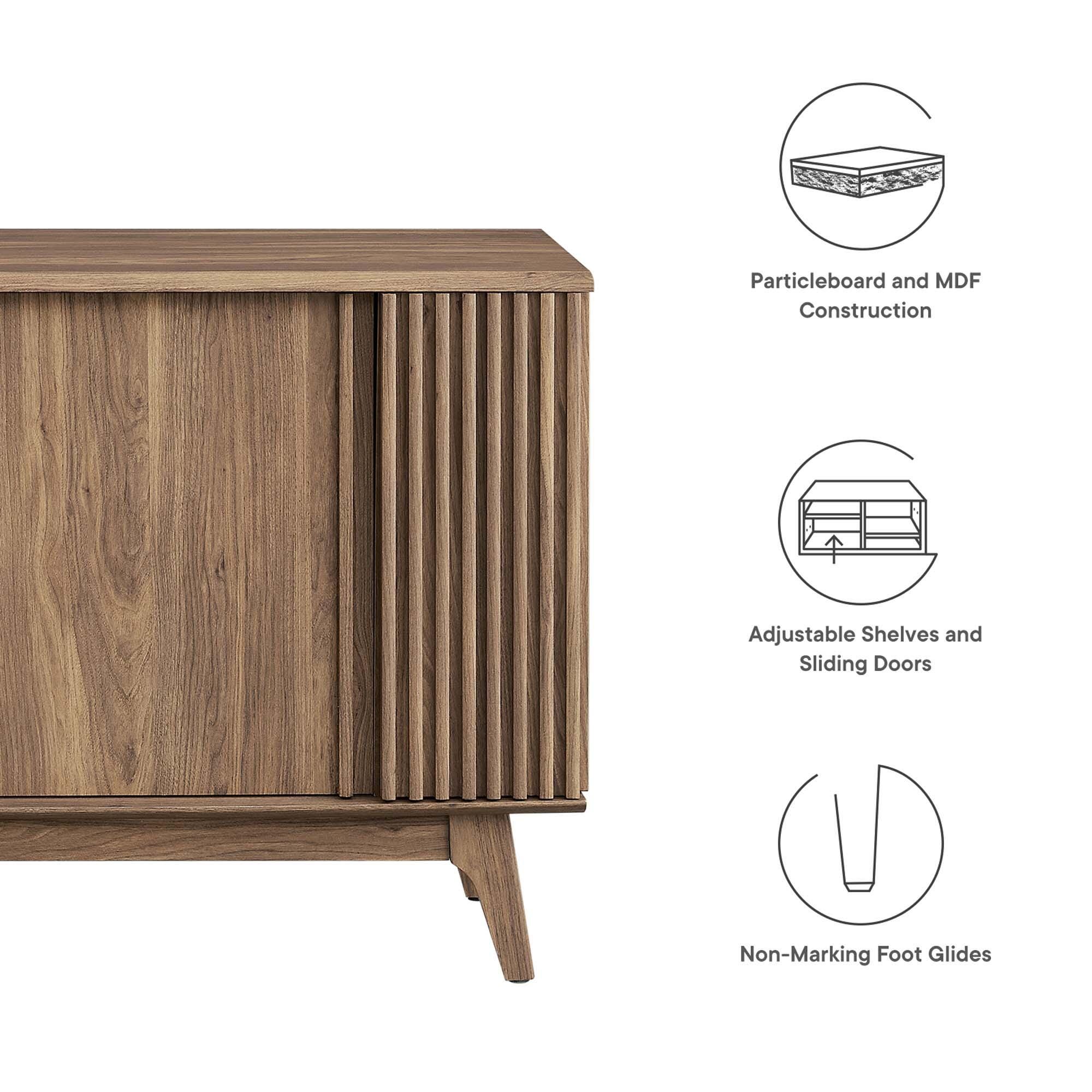 Modway Eudora Sideboard, Walnut, large